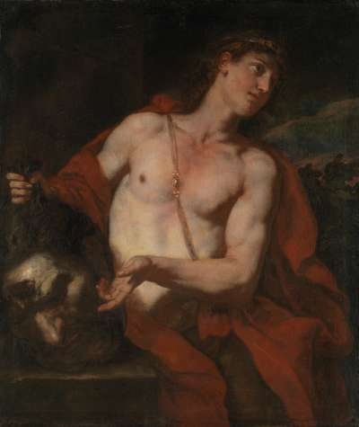 David mit dem Haupt Goliaths