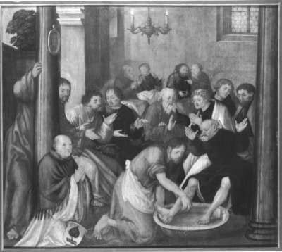 Erster Wettenhauser Altar: Fußwaschung Christi
Rückseite: nicht erhalten