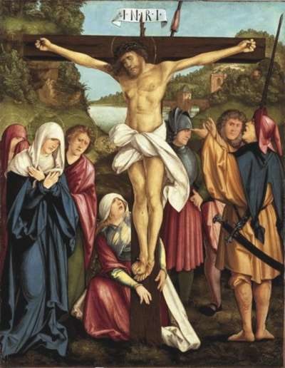 Christgartner Altar: Christus am Kreuz
(abgespaltene Rückseite von WAF 926)