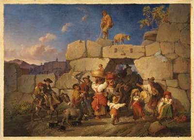 Heimkehr italienischer Landleute