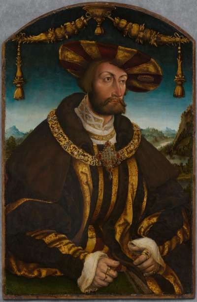 Herzog Wilhelm IV. von Bayern Rückseite: Wappen Bayern-Baden und Devise