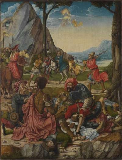 Martyrium der thebaischen Legion
(Innenseite: Hll. Anno und "Gregorius Moro")