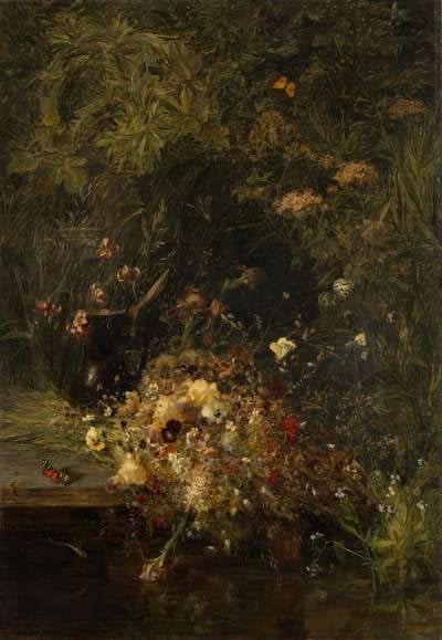 Feldblumen am Wasser (Frühlingsblumen)