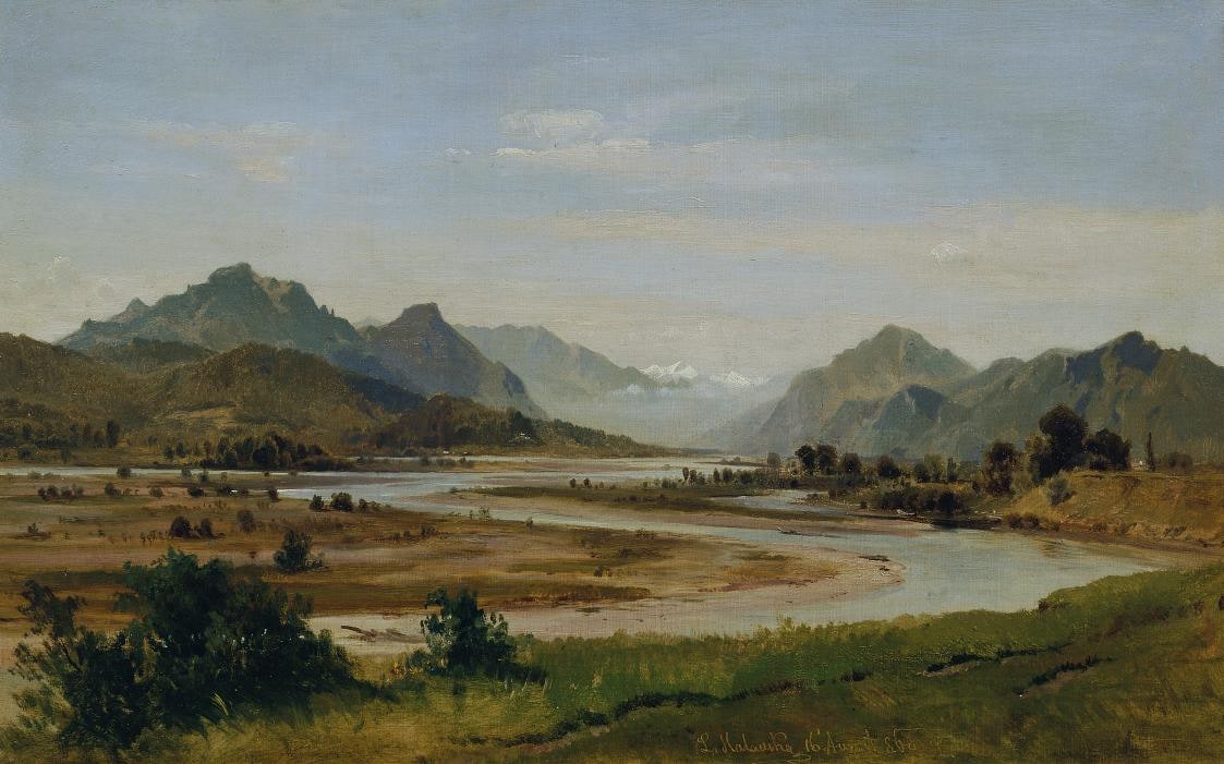 Alpine Valley with River Bend