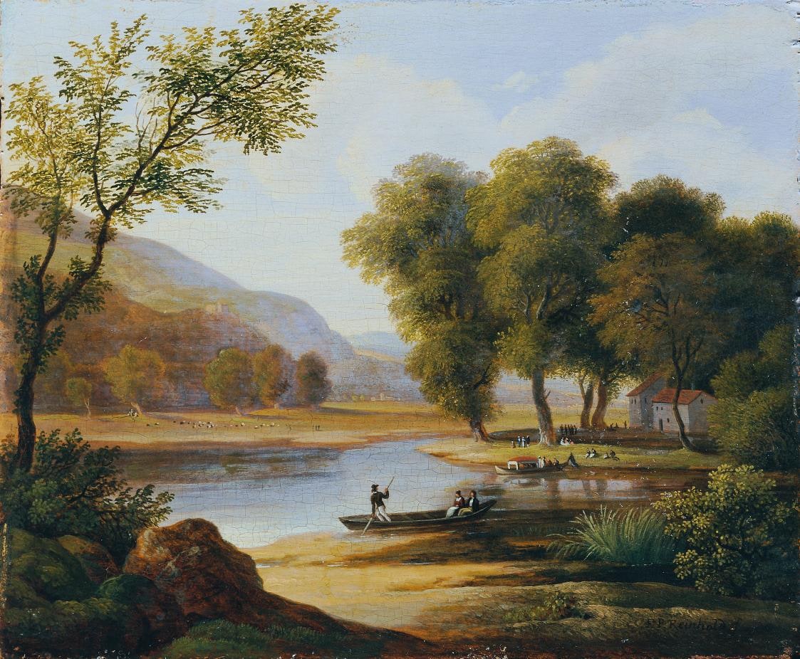 Bargee in a Landscape
