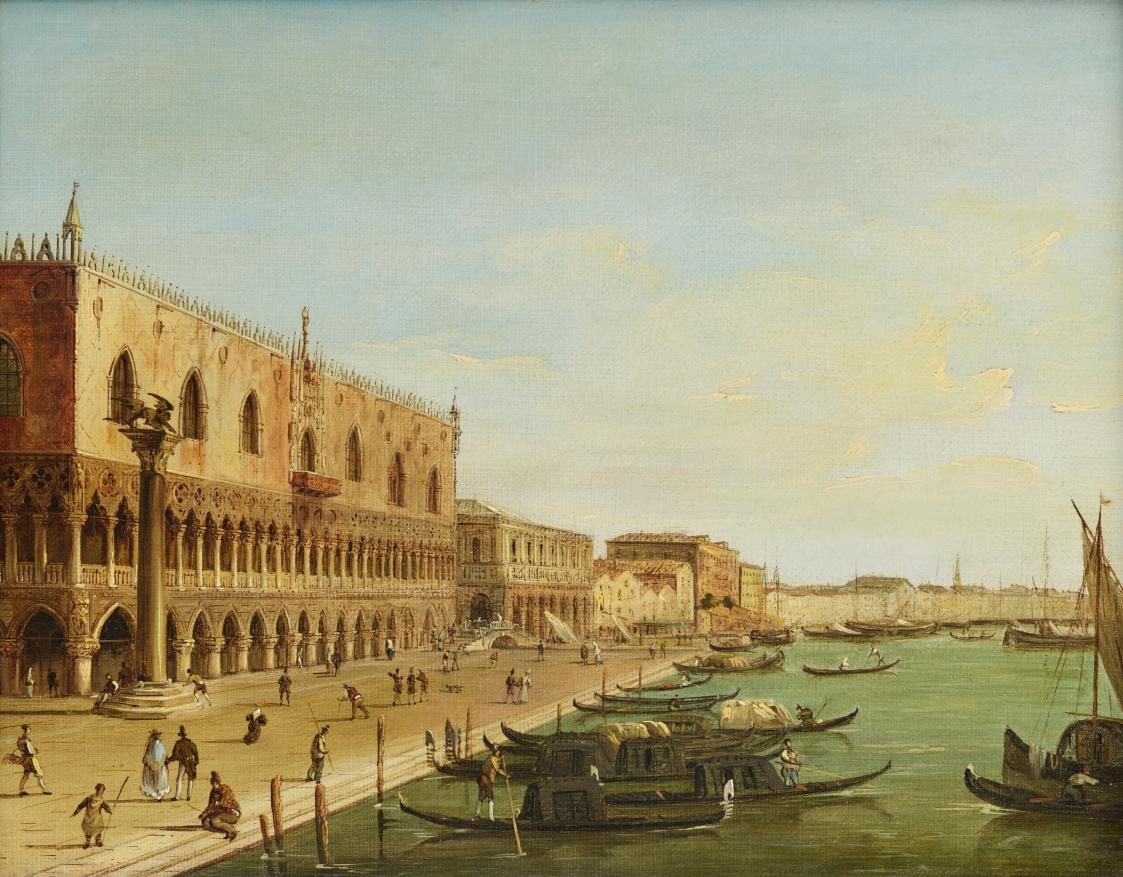 The Doge’s Palace with the Riva degli Schiavoni in Venice