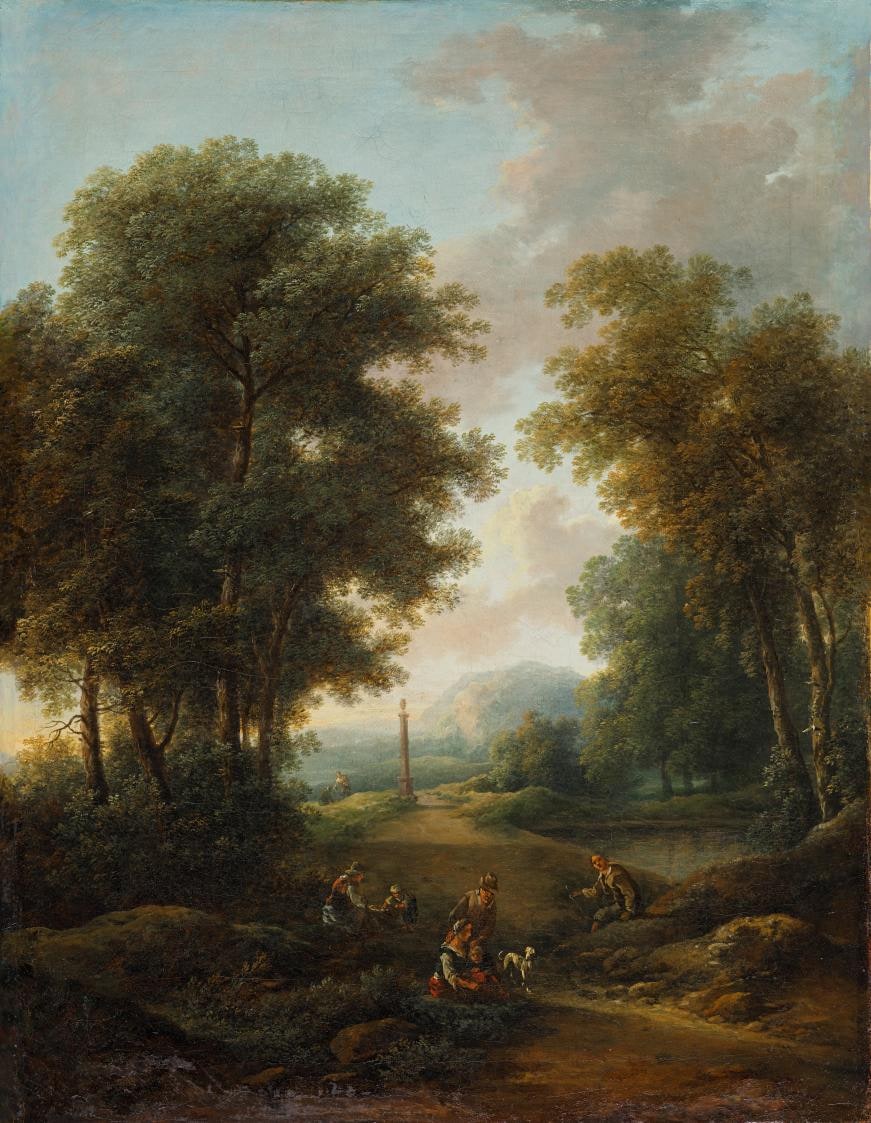 Forest Landscape with Shrine