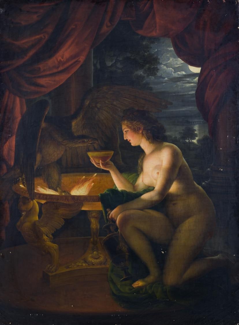 Hebe Giving Nectar to the Eagle of Zeus