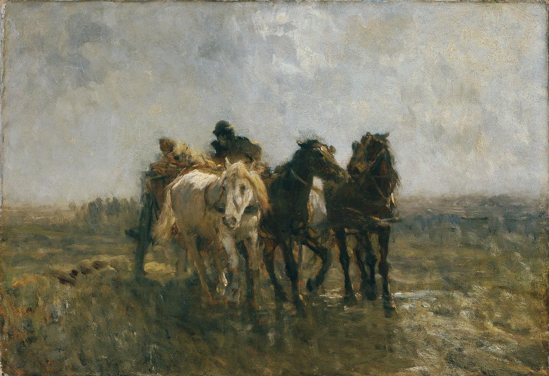 Hungarian Horses and Cart