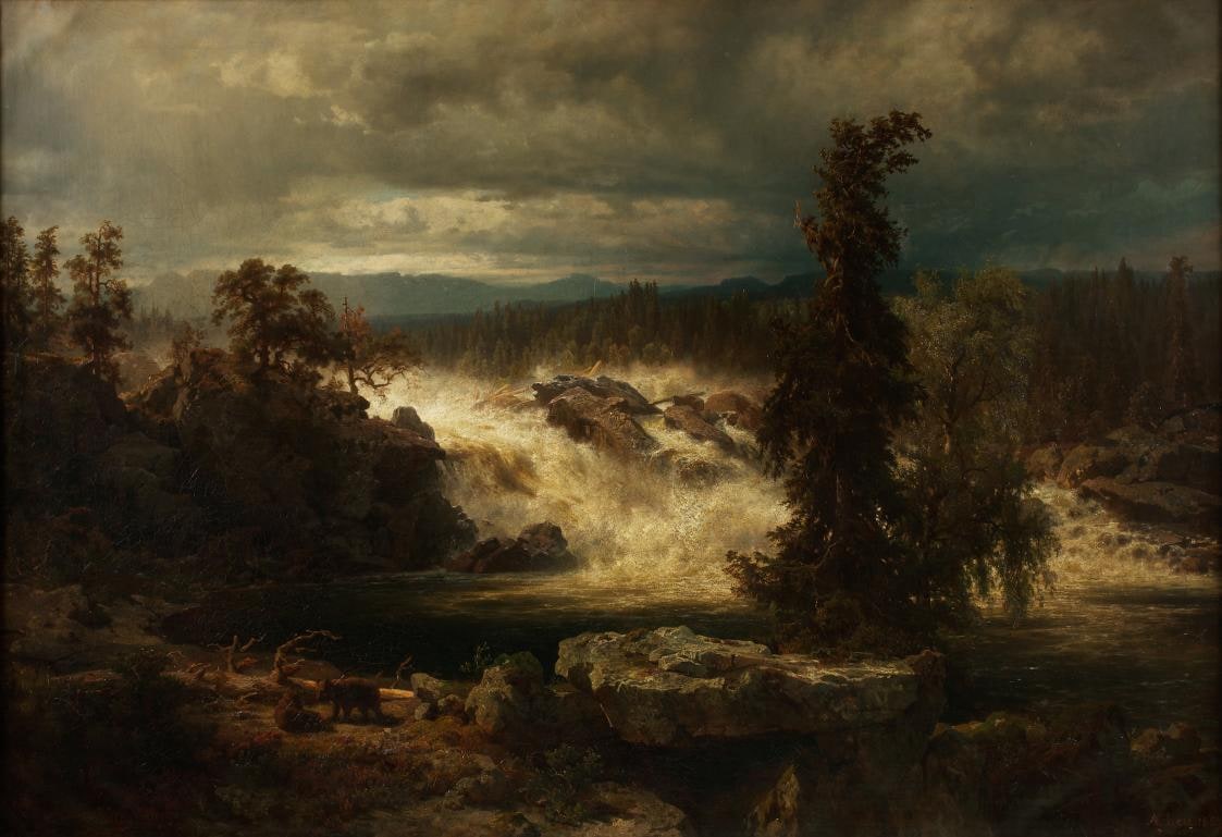 Labro Falls near Kongsberg in Norway