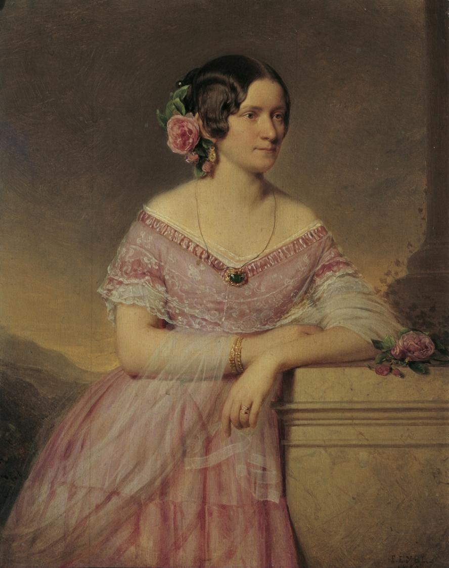 Lady in Pink Dress