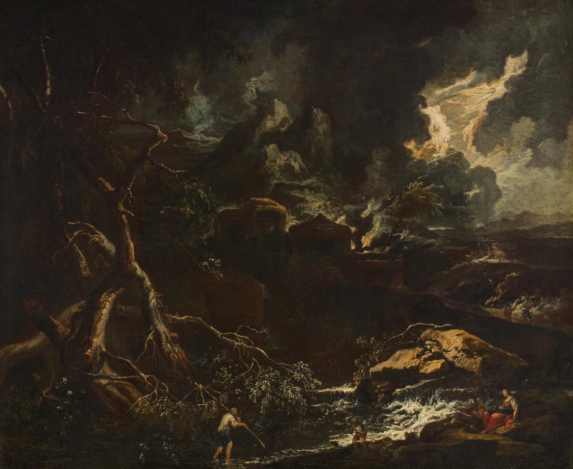 Landscape with Thunderstorm