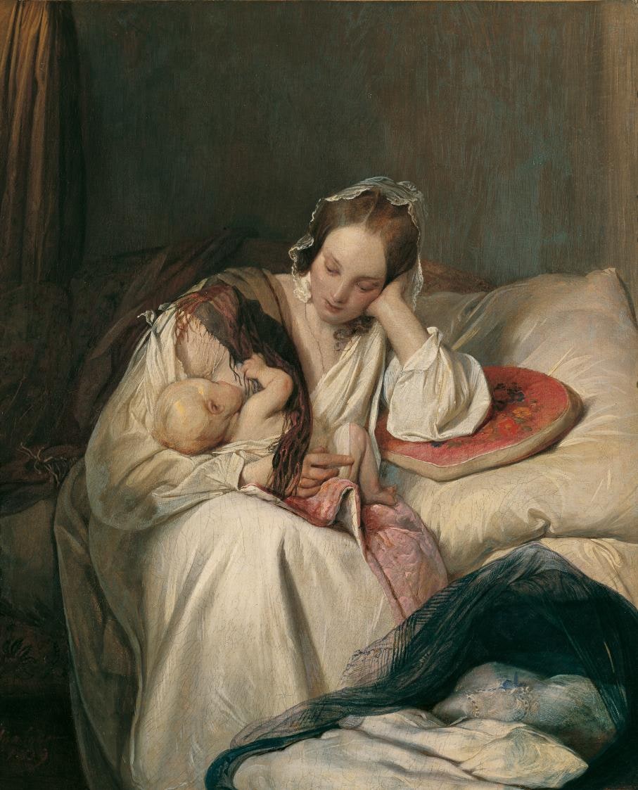 Motherly Love (the Artist's Wife with their Child)