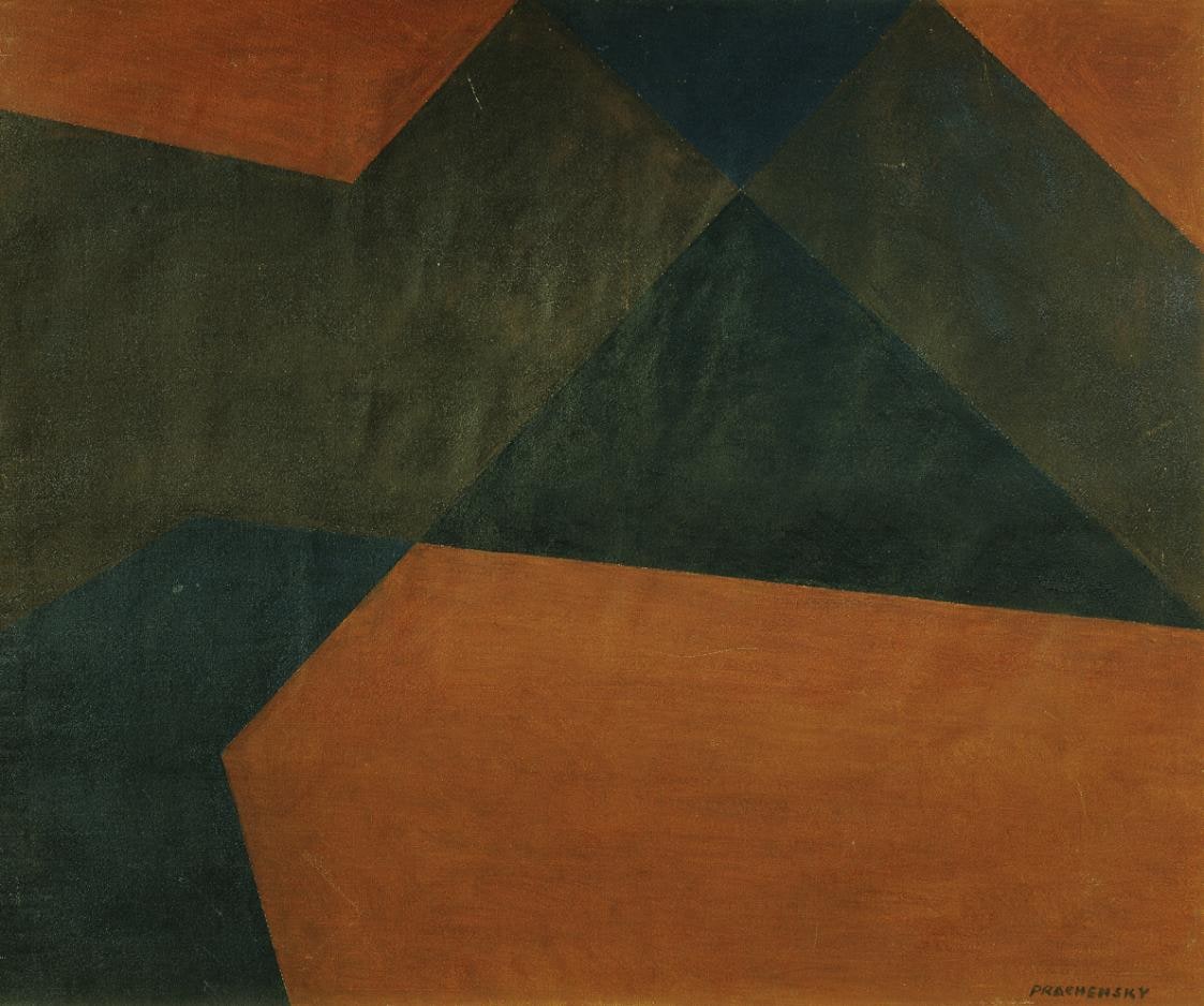 Picture in Brown and Blue