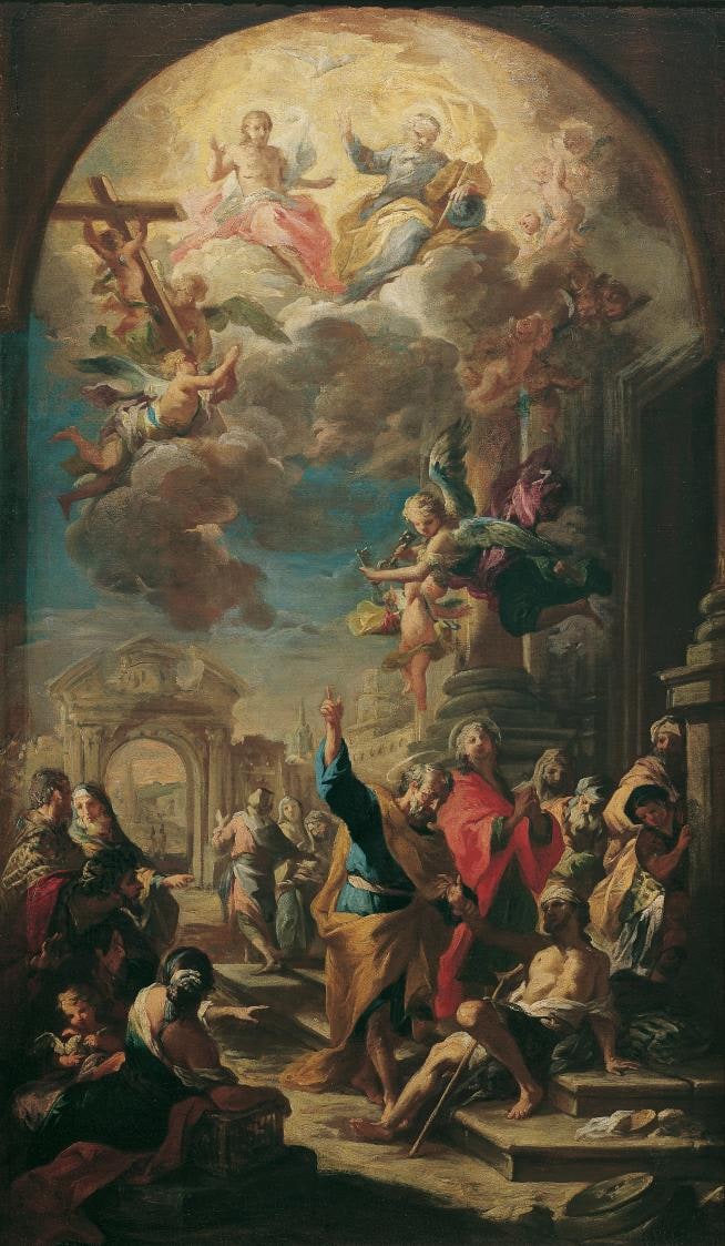 Saints Peter and John Healing the Lame Man