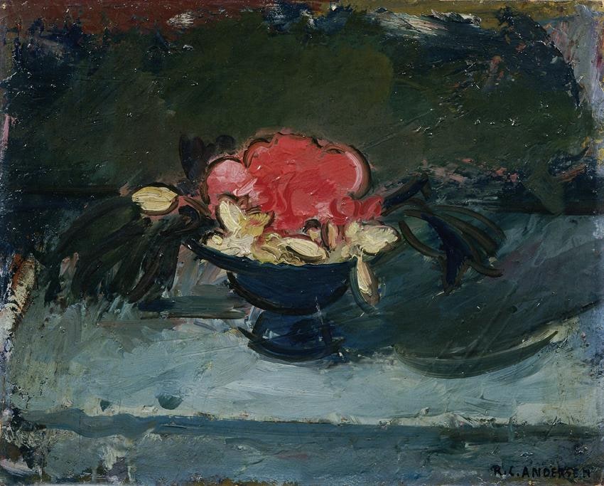 Small Still Life with Red Flower