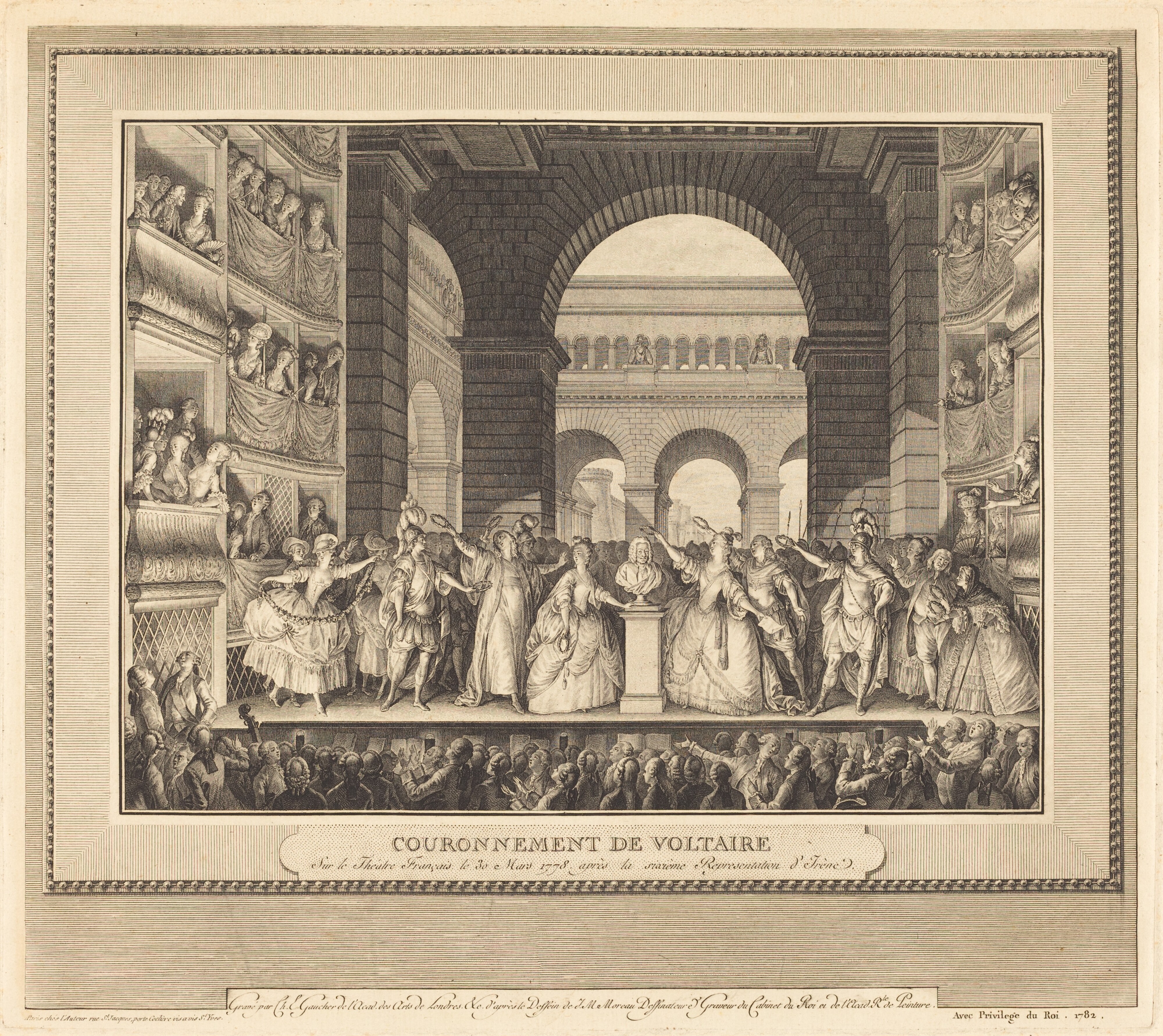 Couronnement de Voltaire (The Crowning of Voltaire)