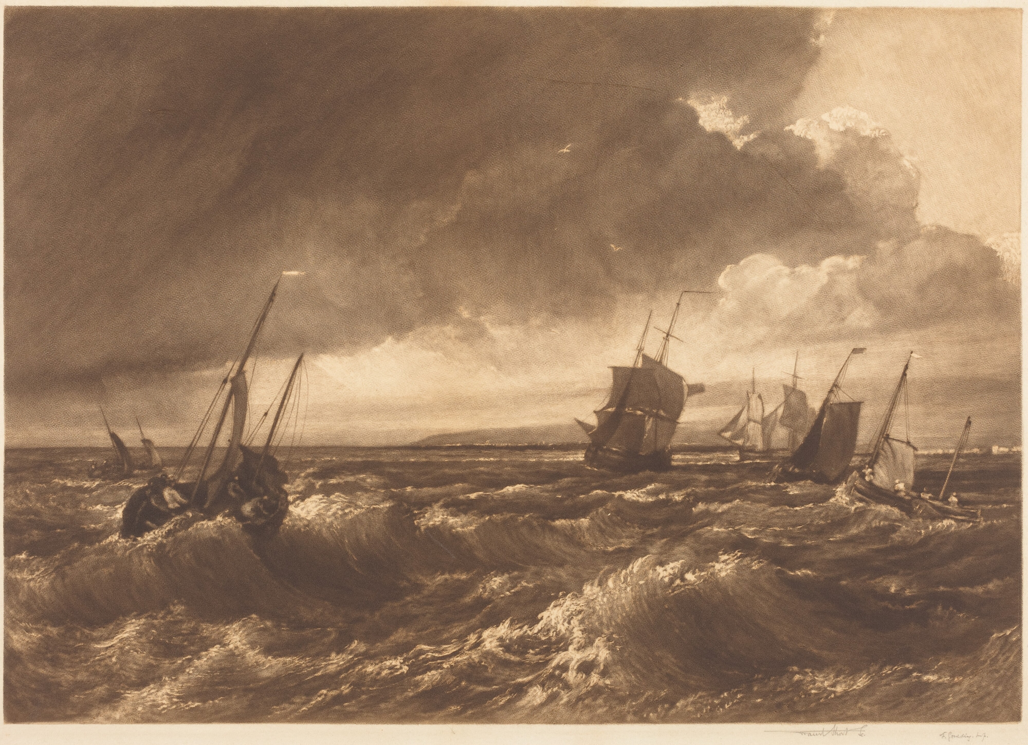 The Mouth of the Thames—Isle of Sheppey in Distance