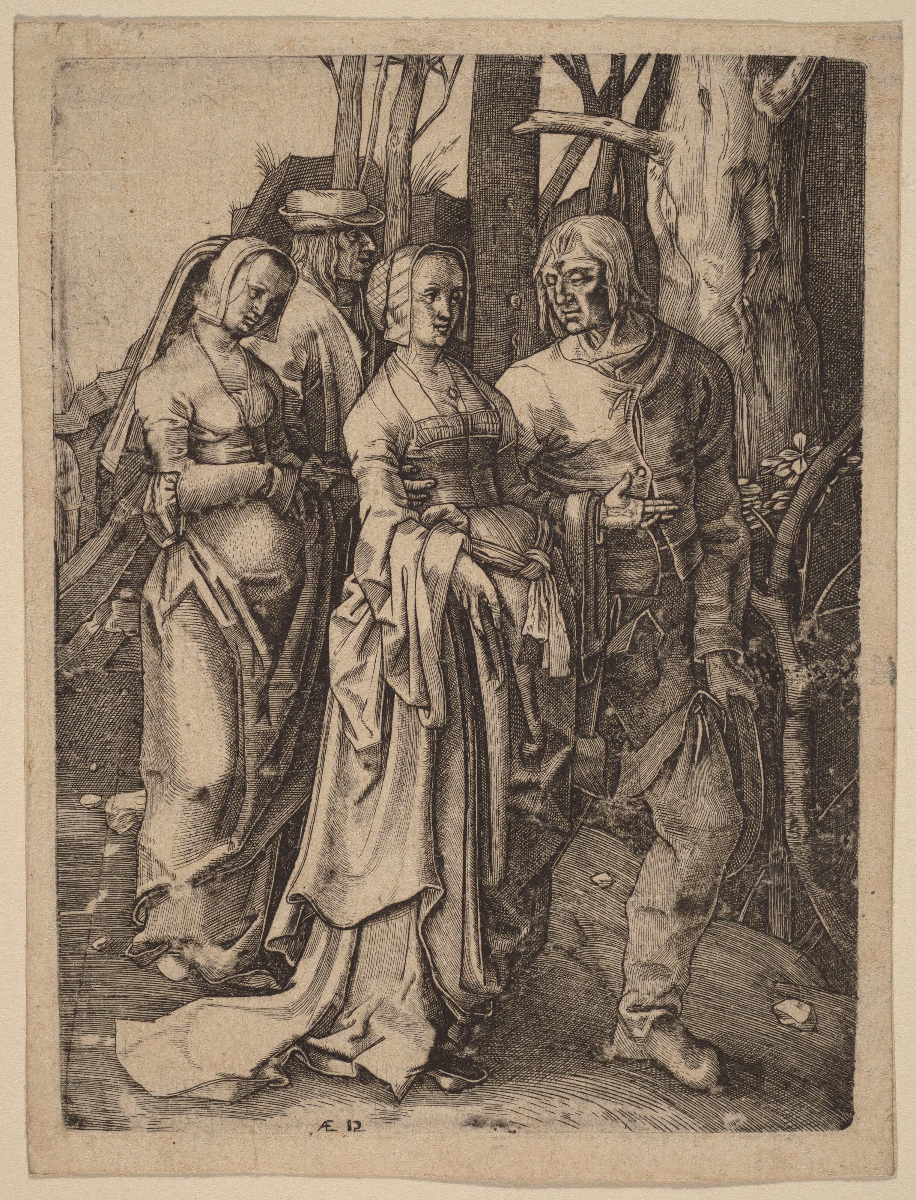 The Two Couples in the Forest