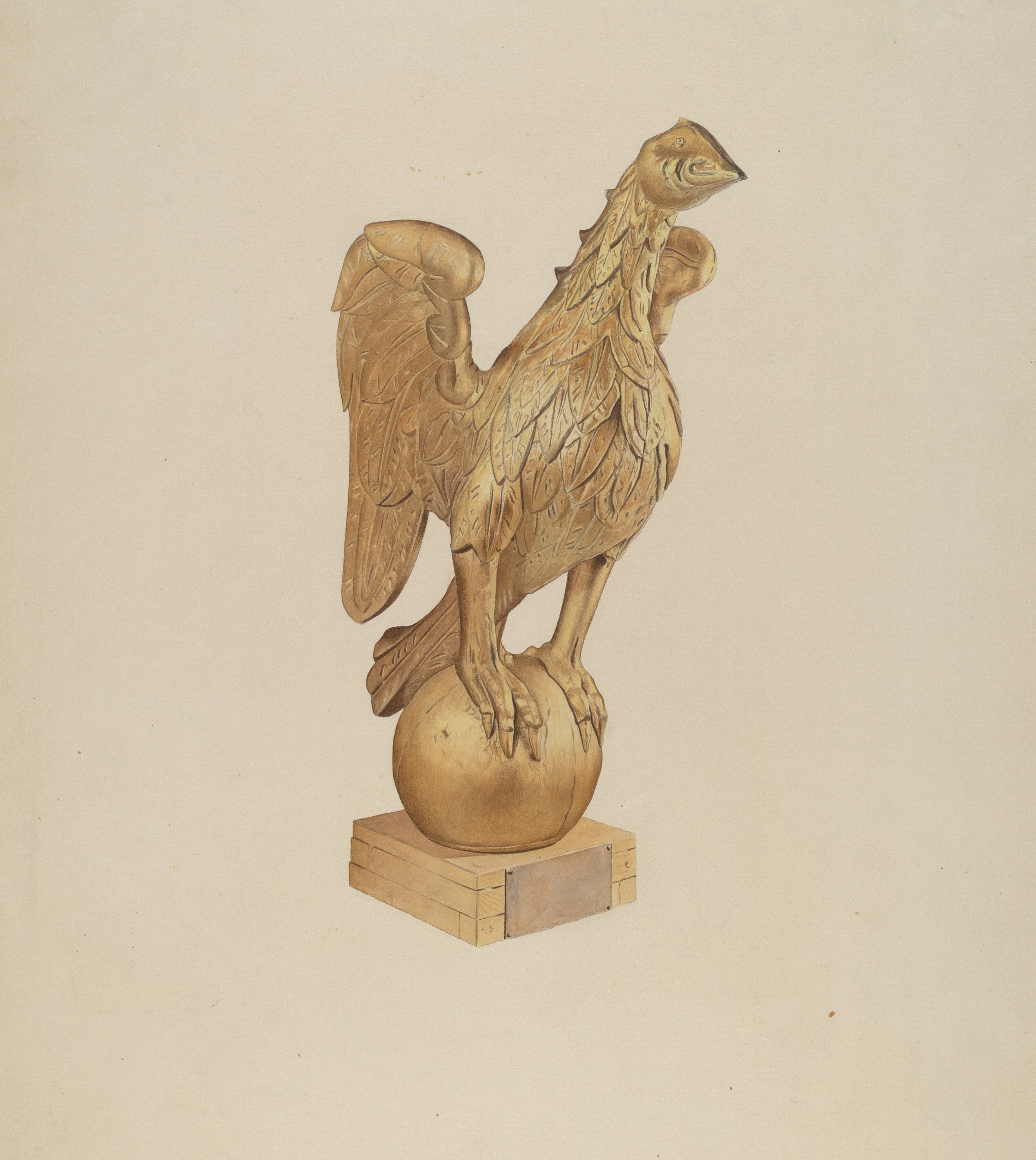 Golden Eagle Gatepost