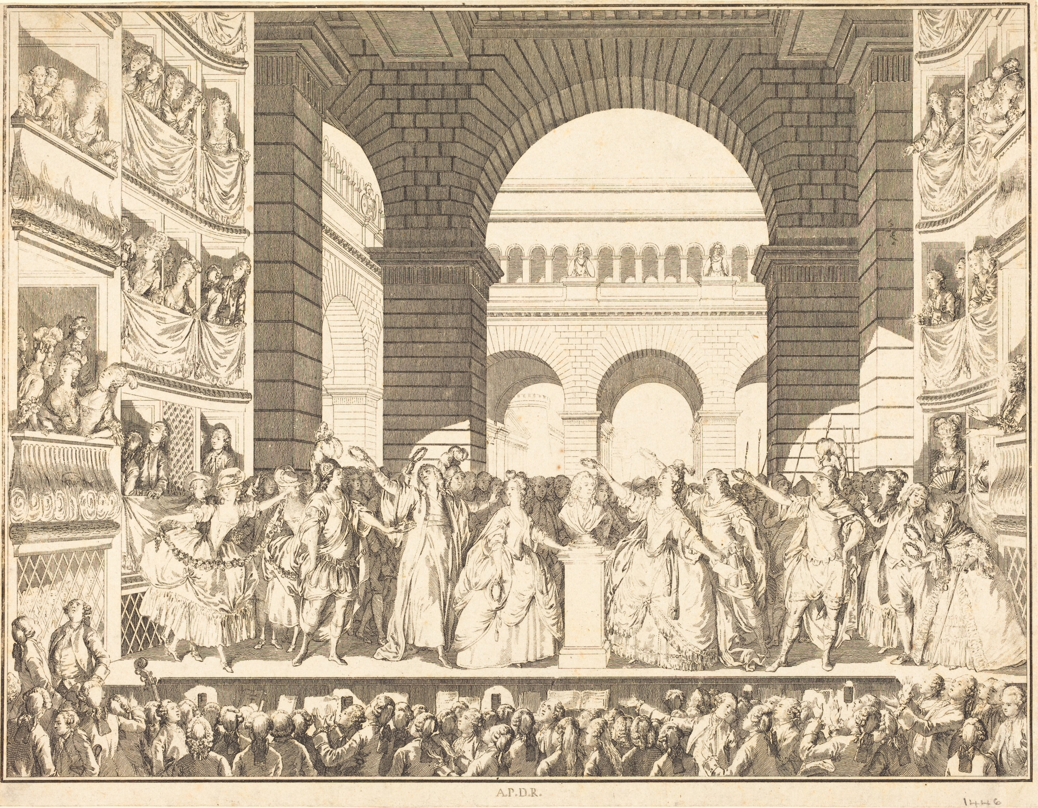 Couronnement de Voltaire (The Crowning of Voltaire)