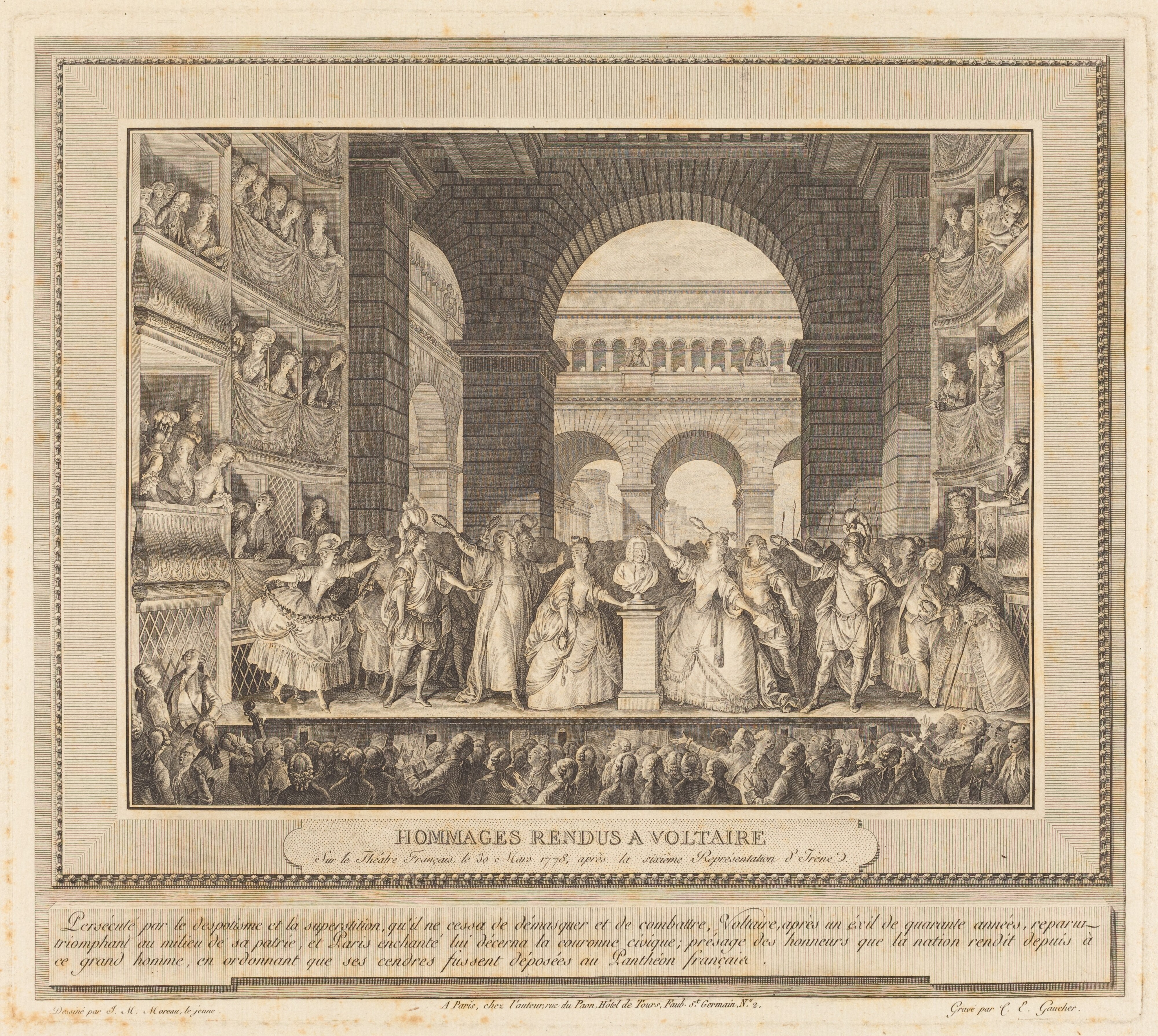 Couronnement de Voltaire (The Crowning of Voltaire)