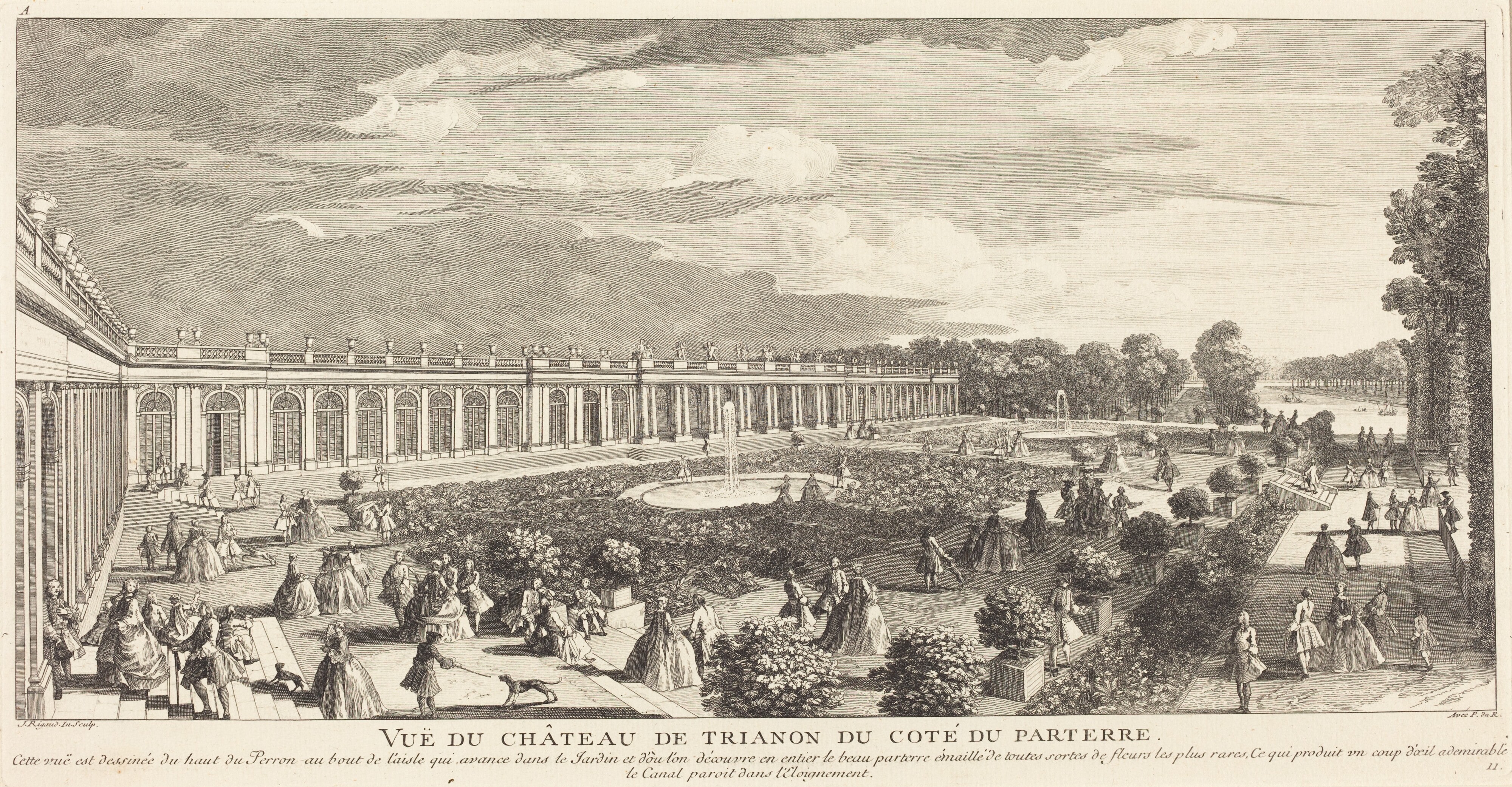 Vue du Chateau de Trianon du Cote du Parterre