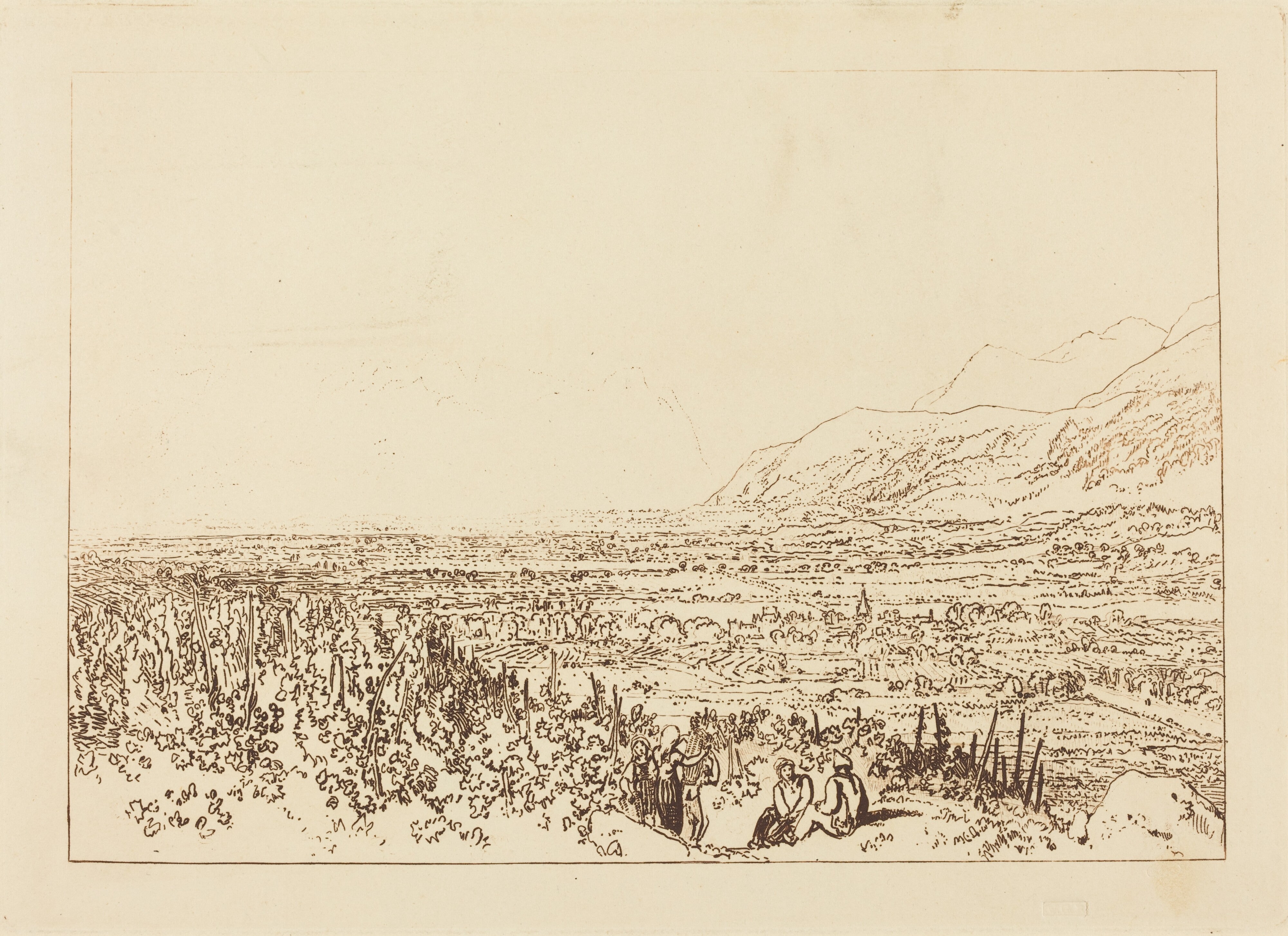 Chain of Alps from Grenoble to Chamberi