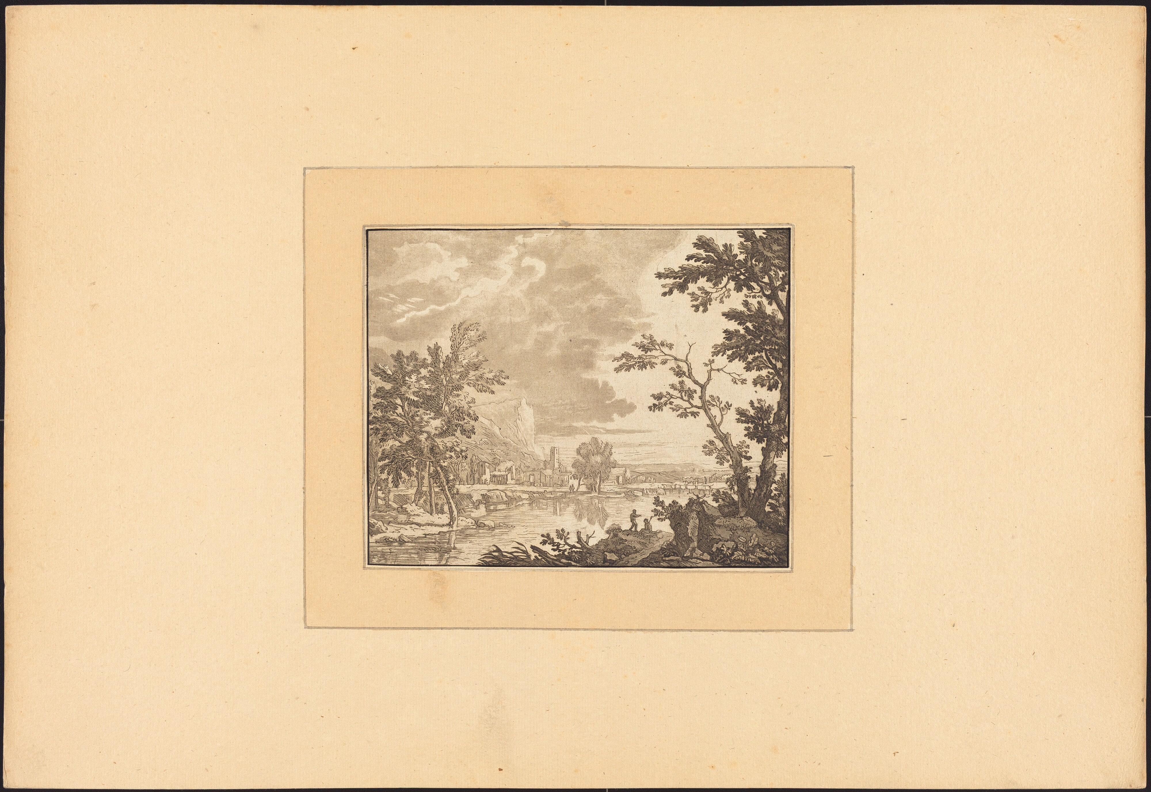 Landscape with River and Town