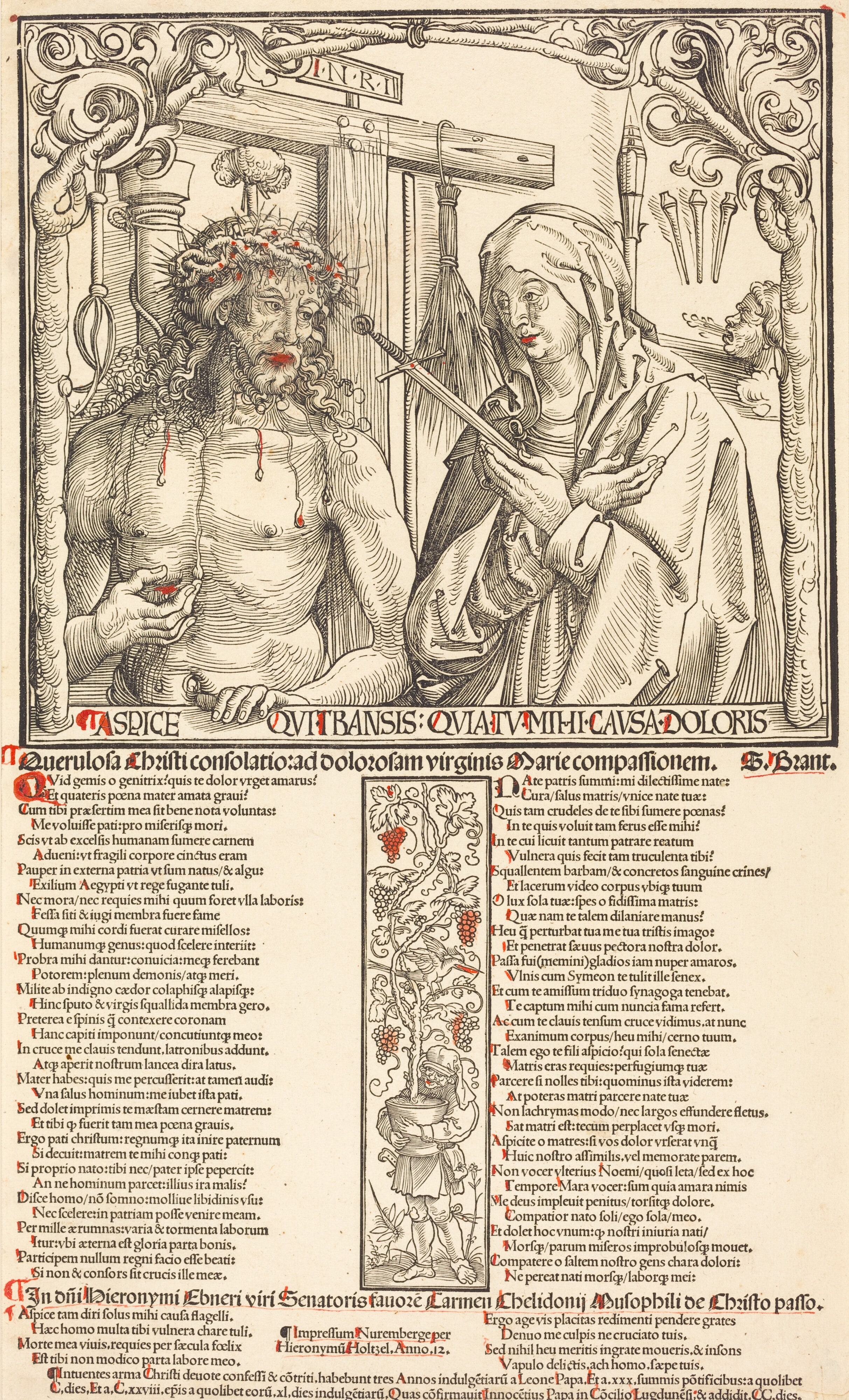 The Man of Sorrows and Mater Dolorosa