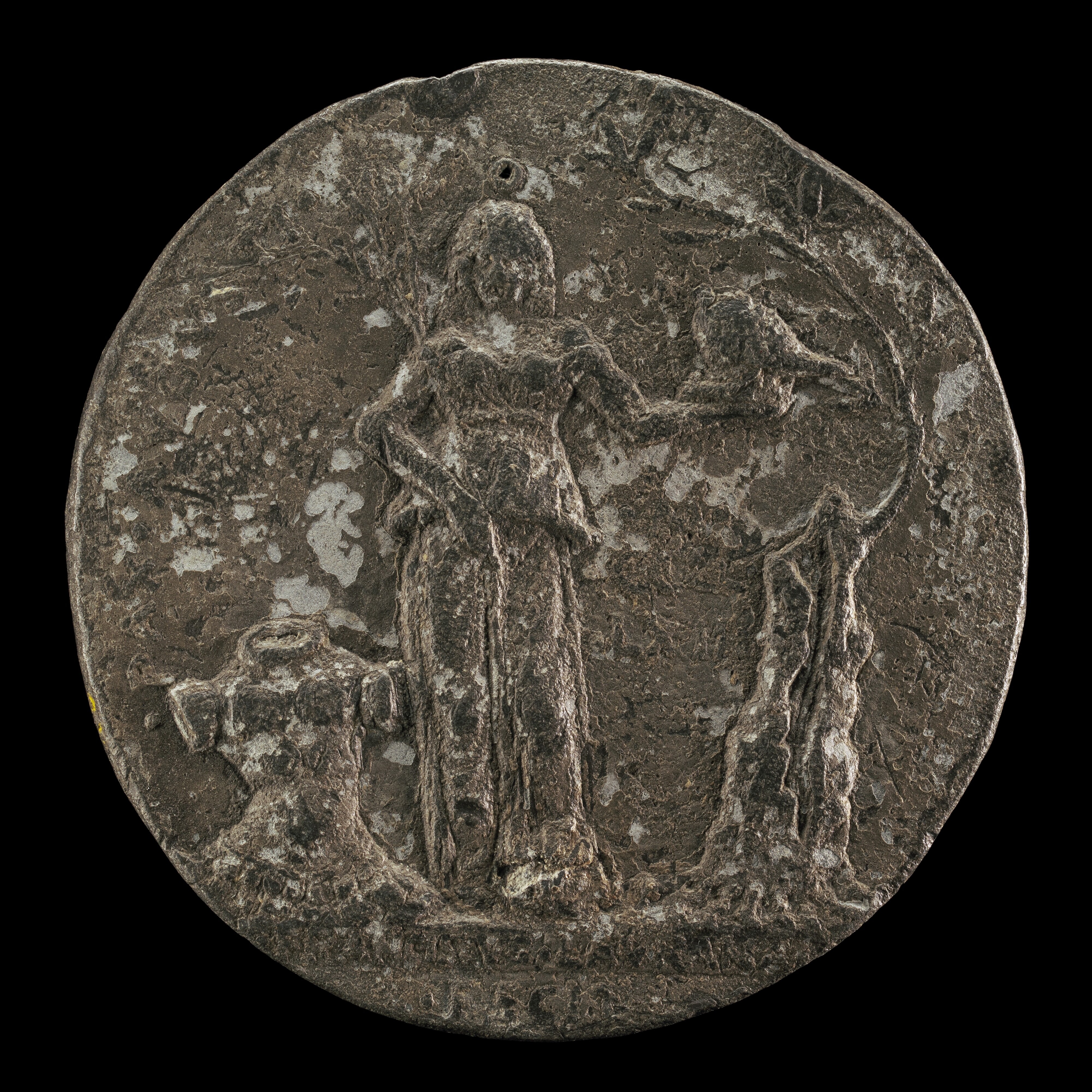 Peace Holding an Olive Branch and Helmet [reverse]