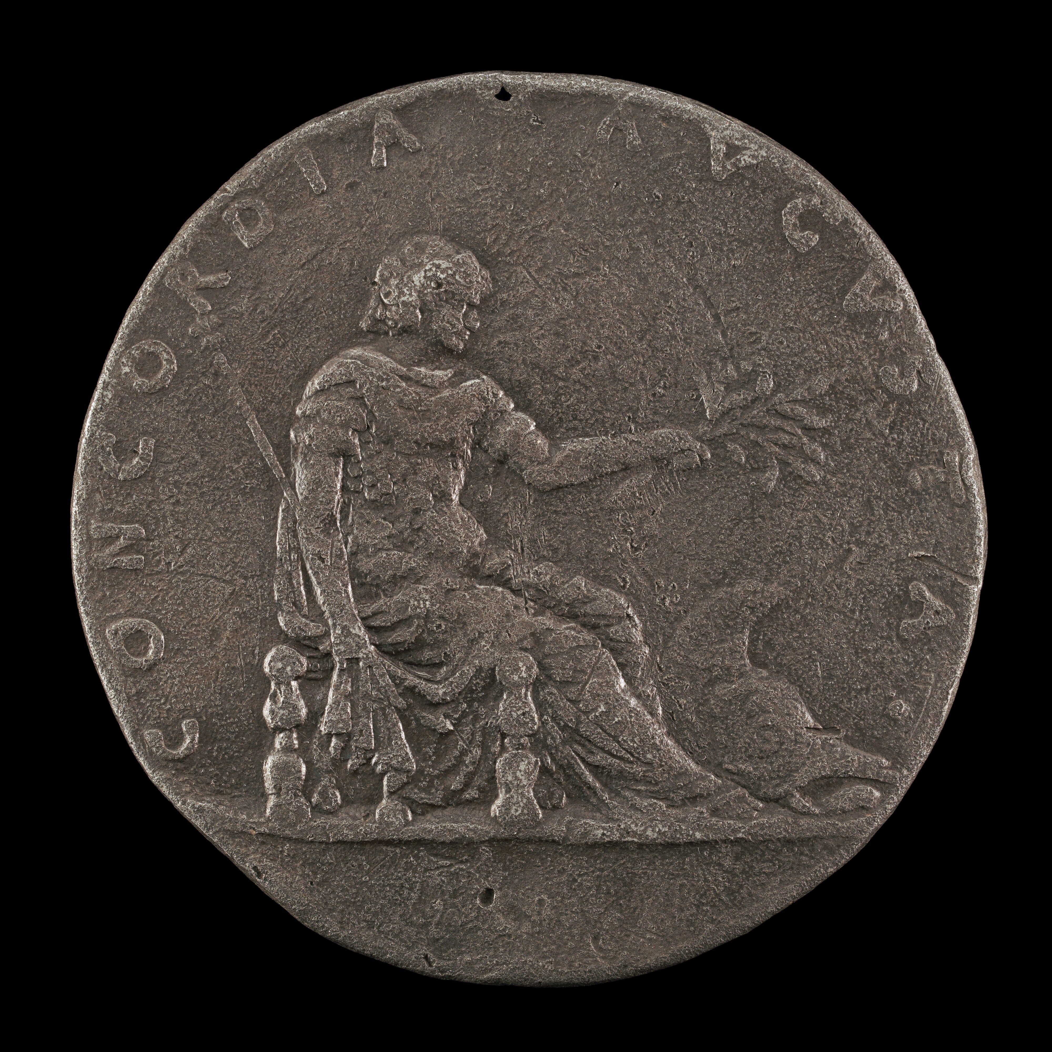 Concordia Holding a Lily Scepter and an Olive Branch