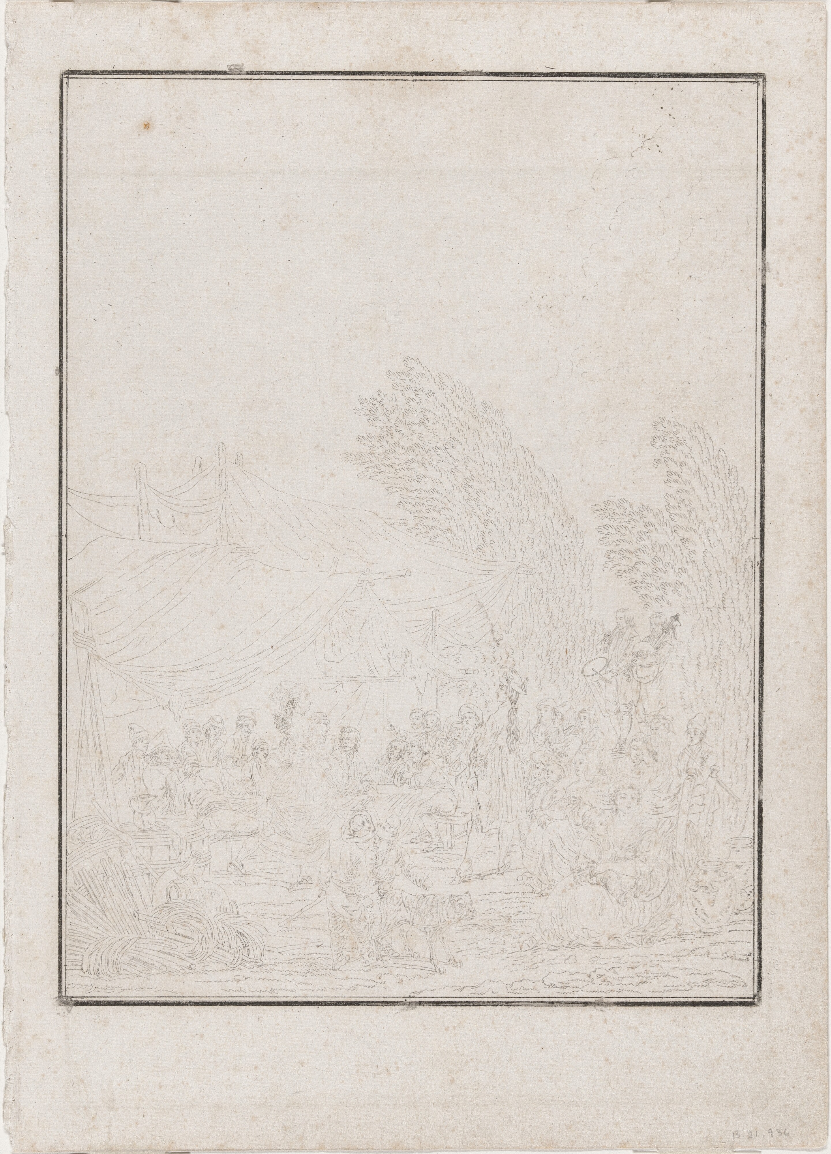 a) Noce de Village (Village Wedding); b) Noce de Village (Village Wedding)