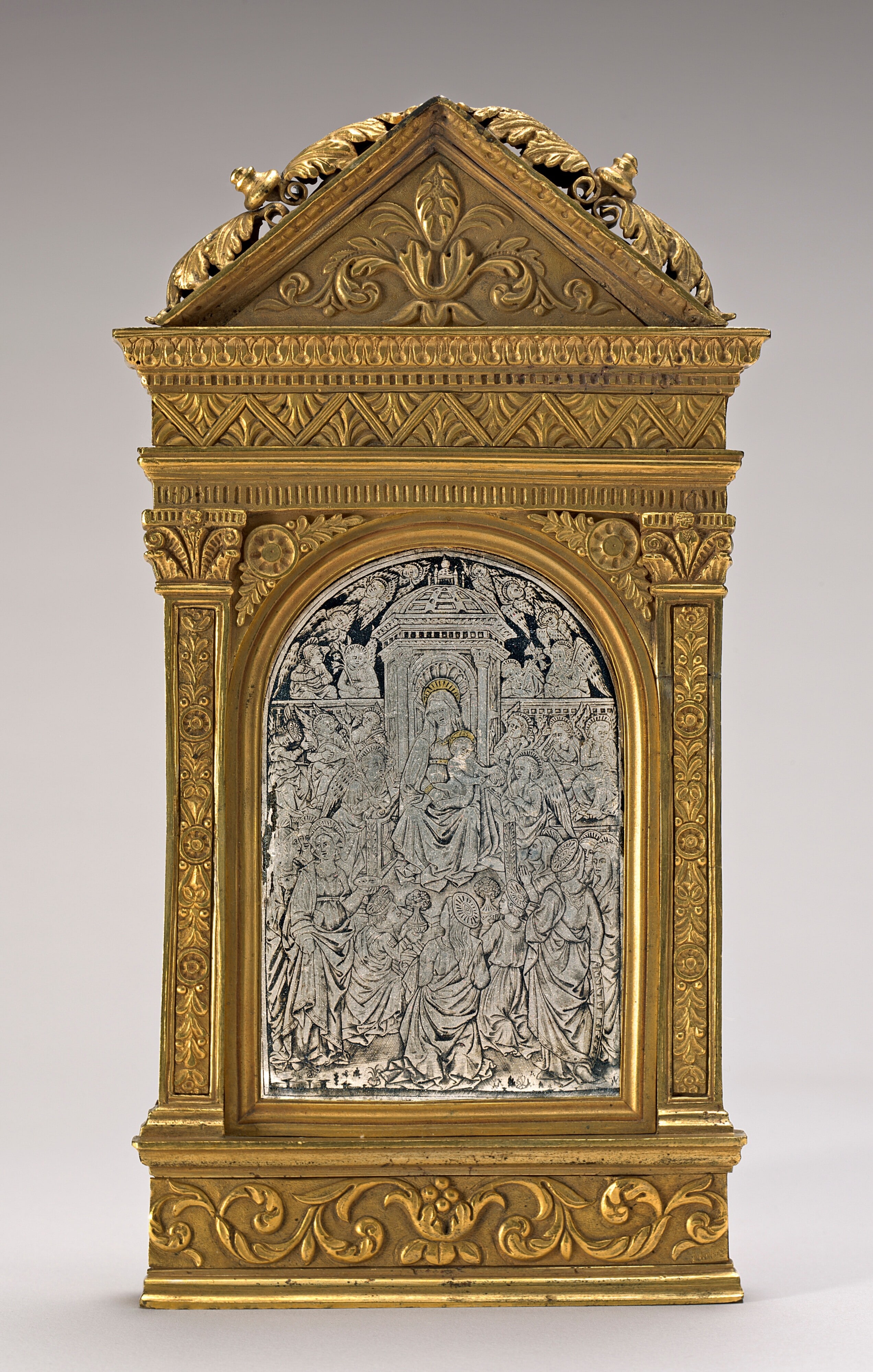 Pax with the Madonna and Child Enthroned with Saints