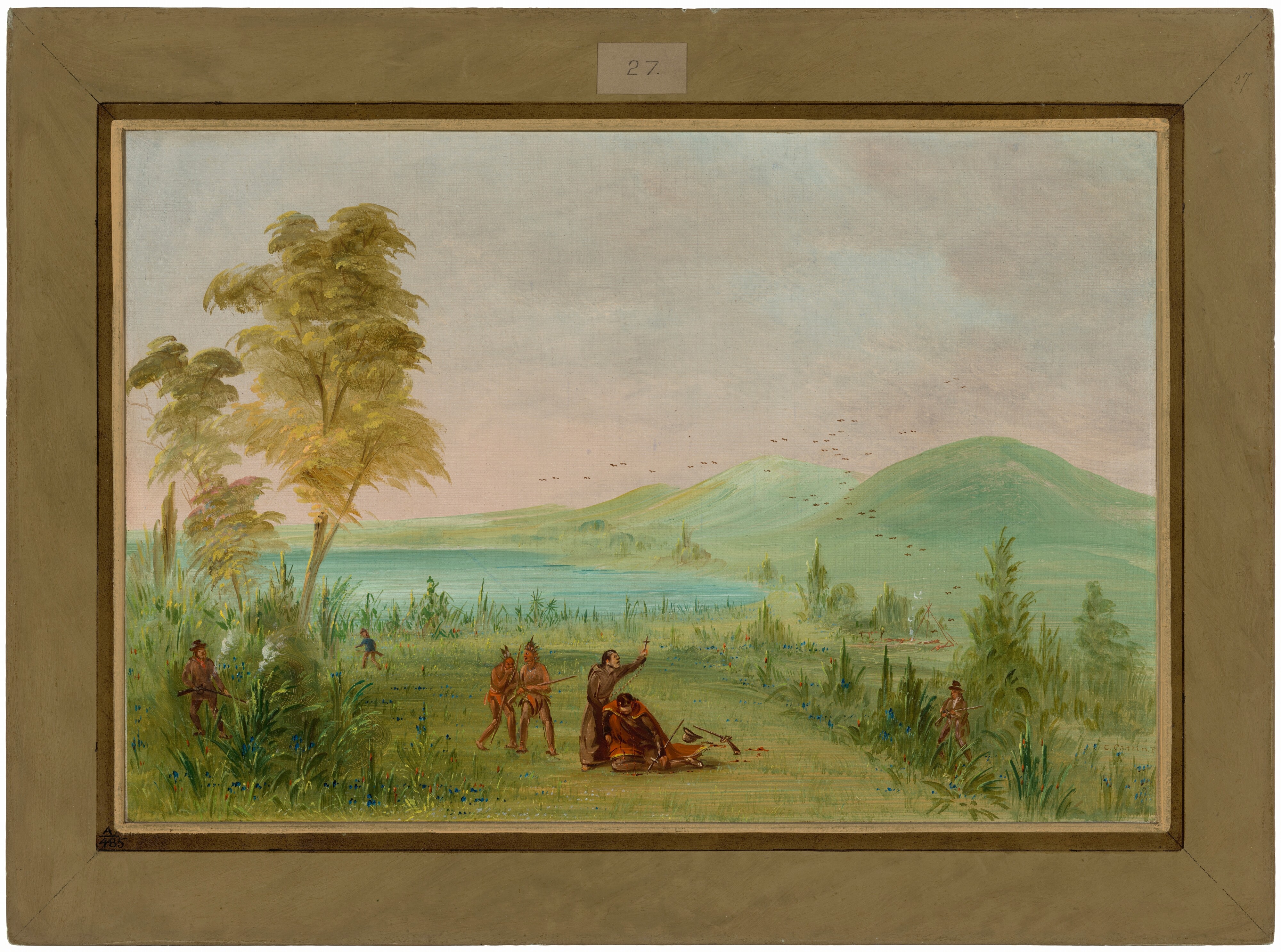 La Salle Assassinated by Duhaut.  May 19, 1686