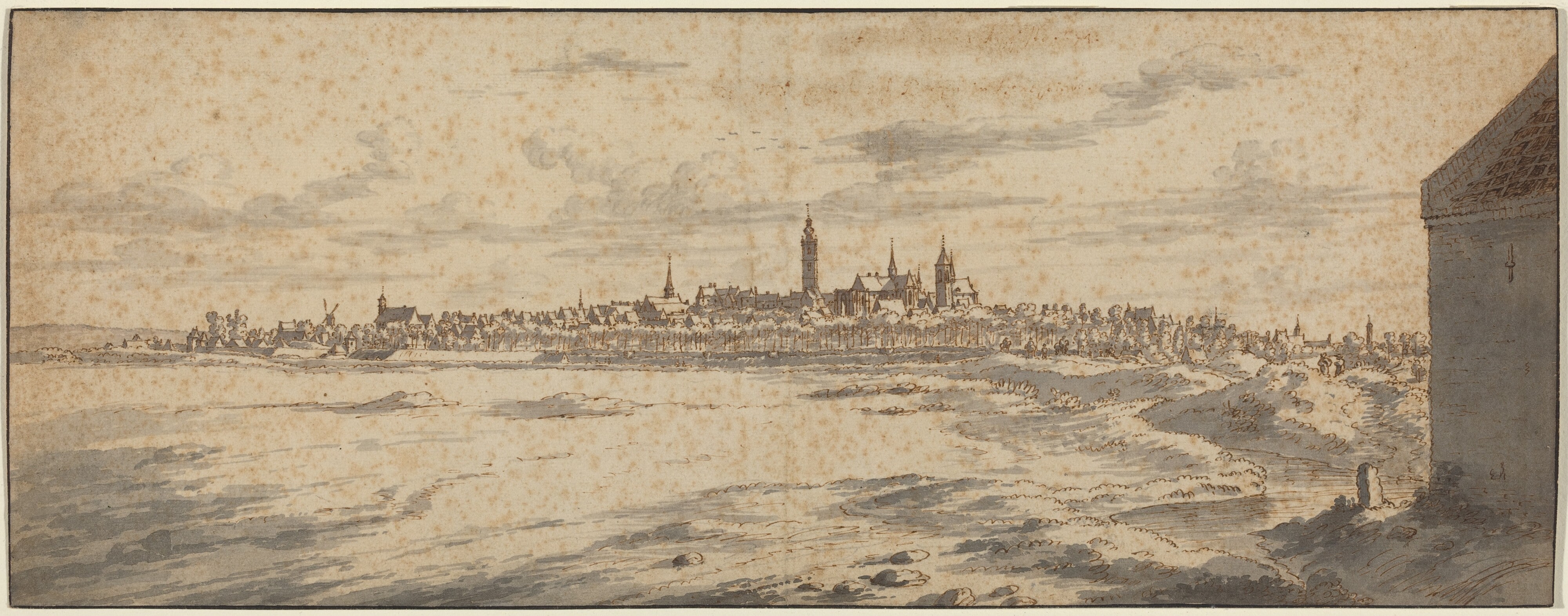 View of Mons, Belgium