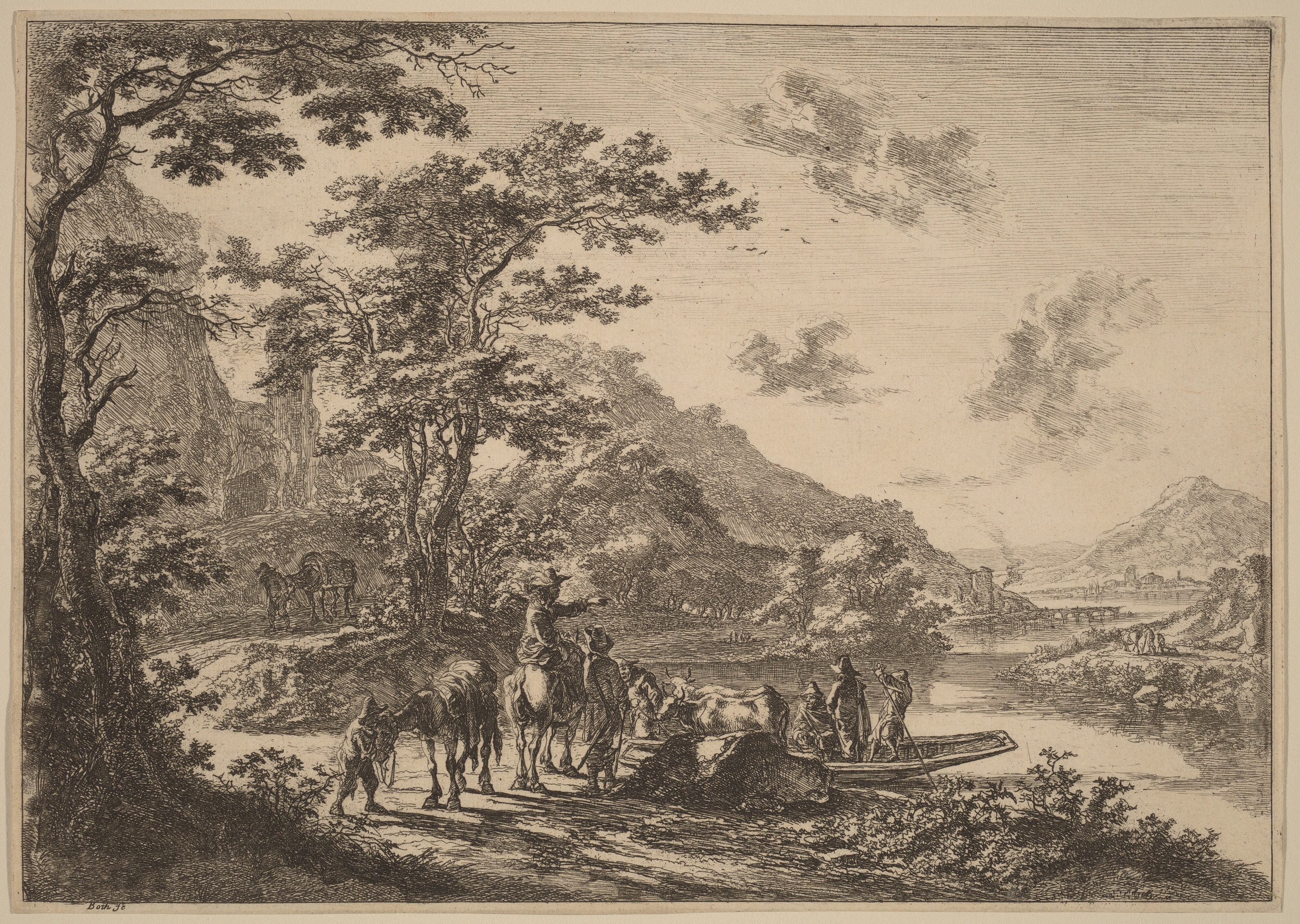 View of the Tiber in the Campagna