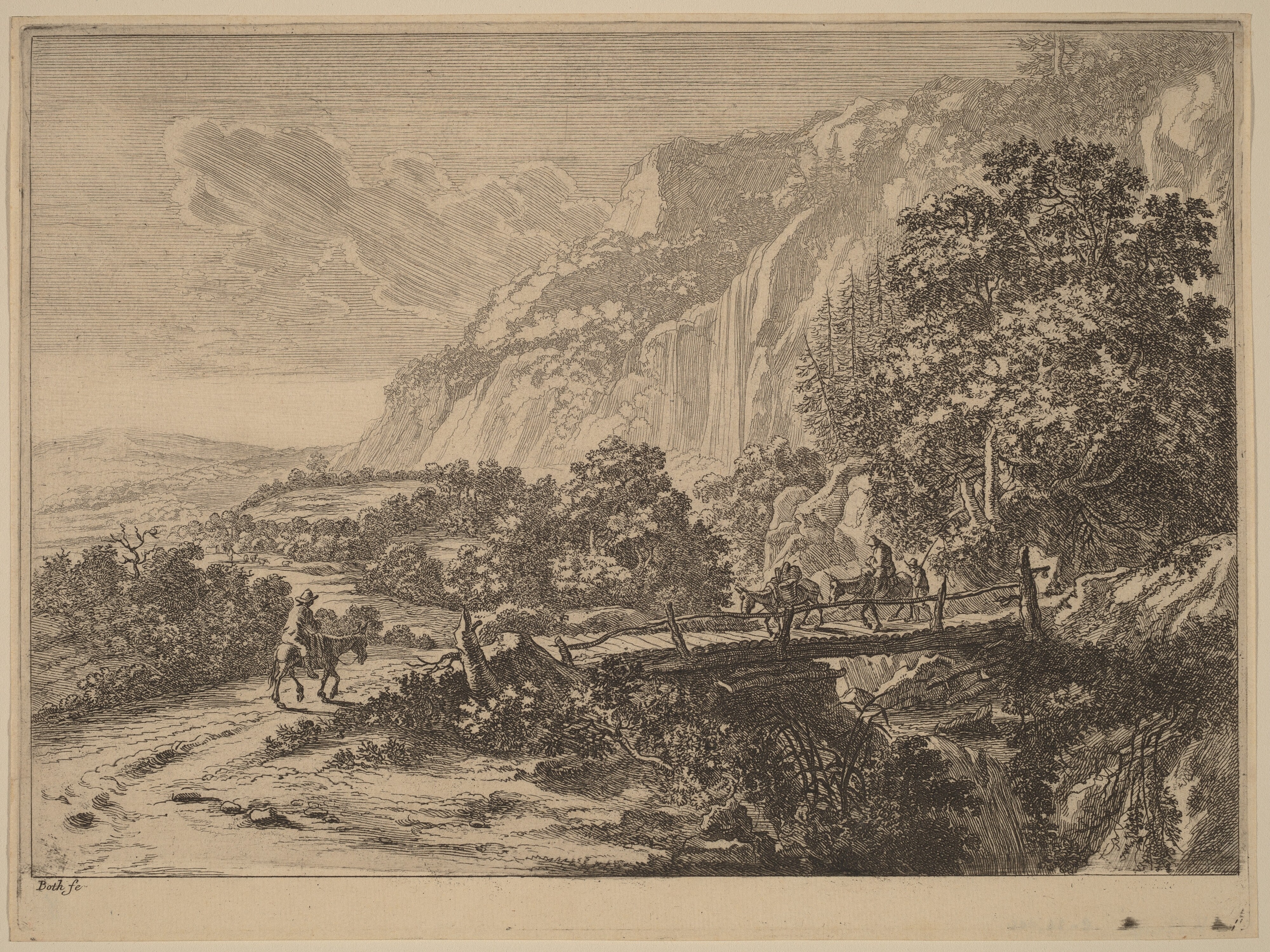 The Wooden Bridge at Sulmona near Tivoli