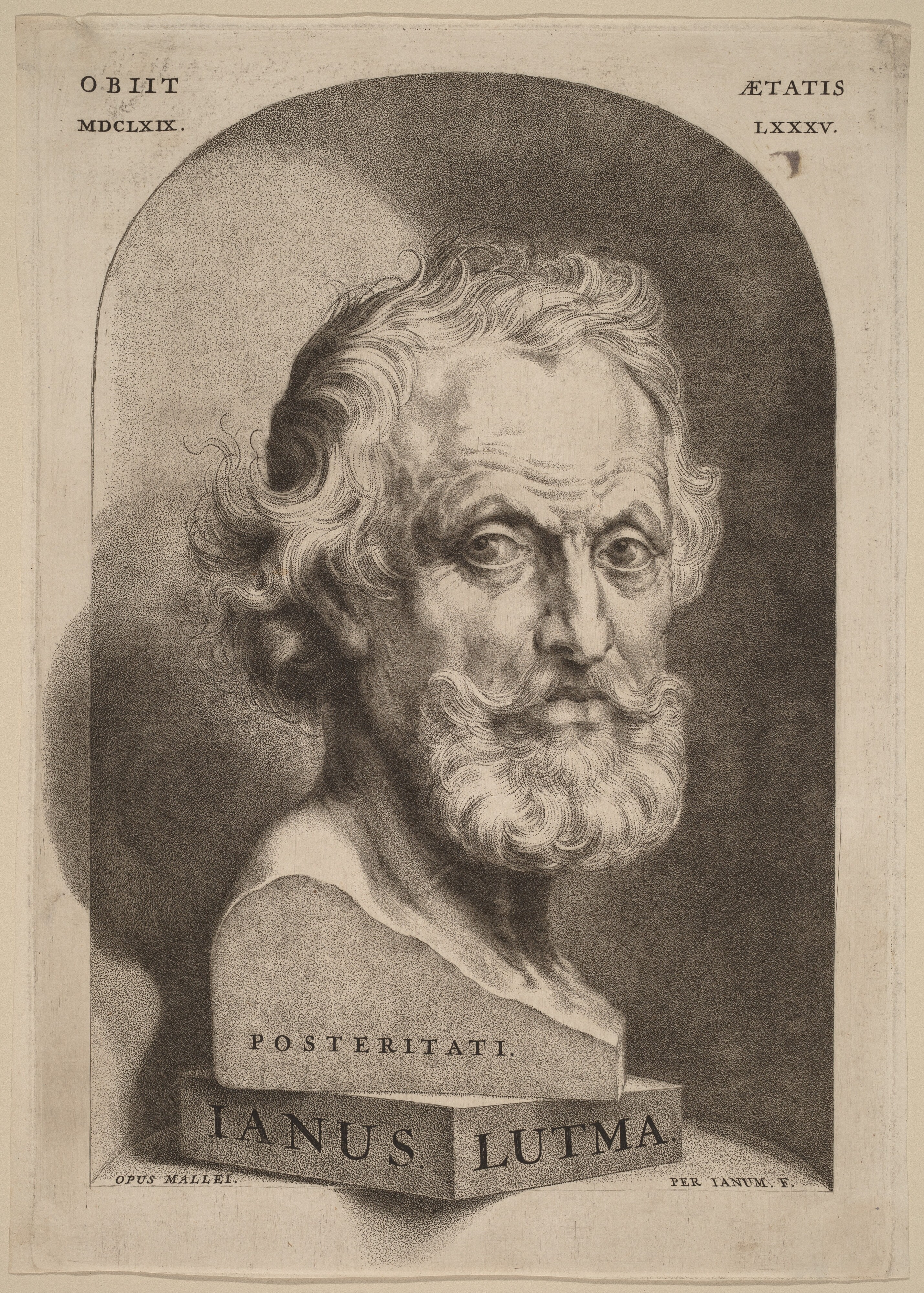 Janus Lutma Posteritati (Jan Lutma the Elder)