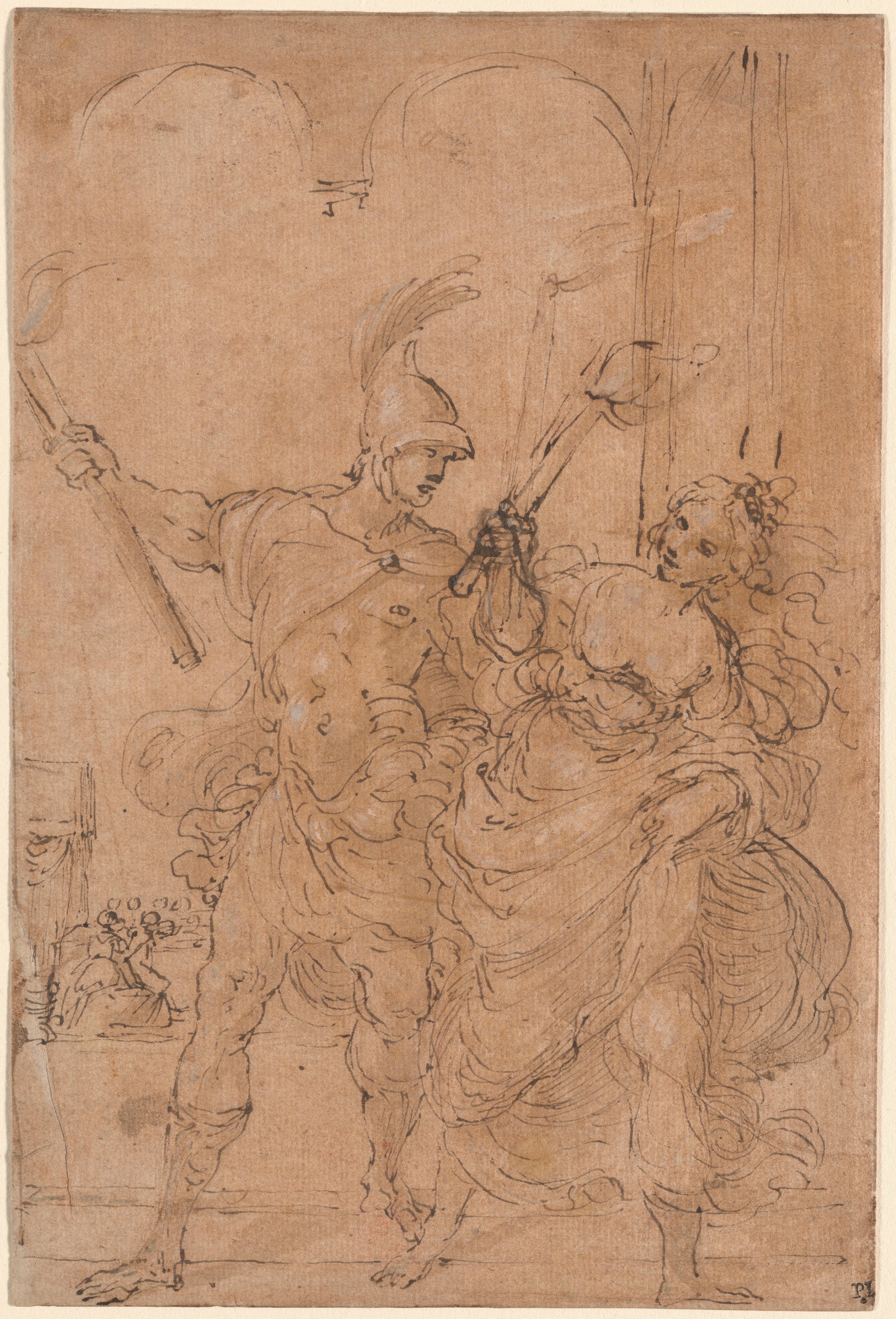Alexander and Thaïs Setting Fire to Persepolis