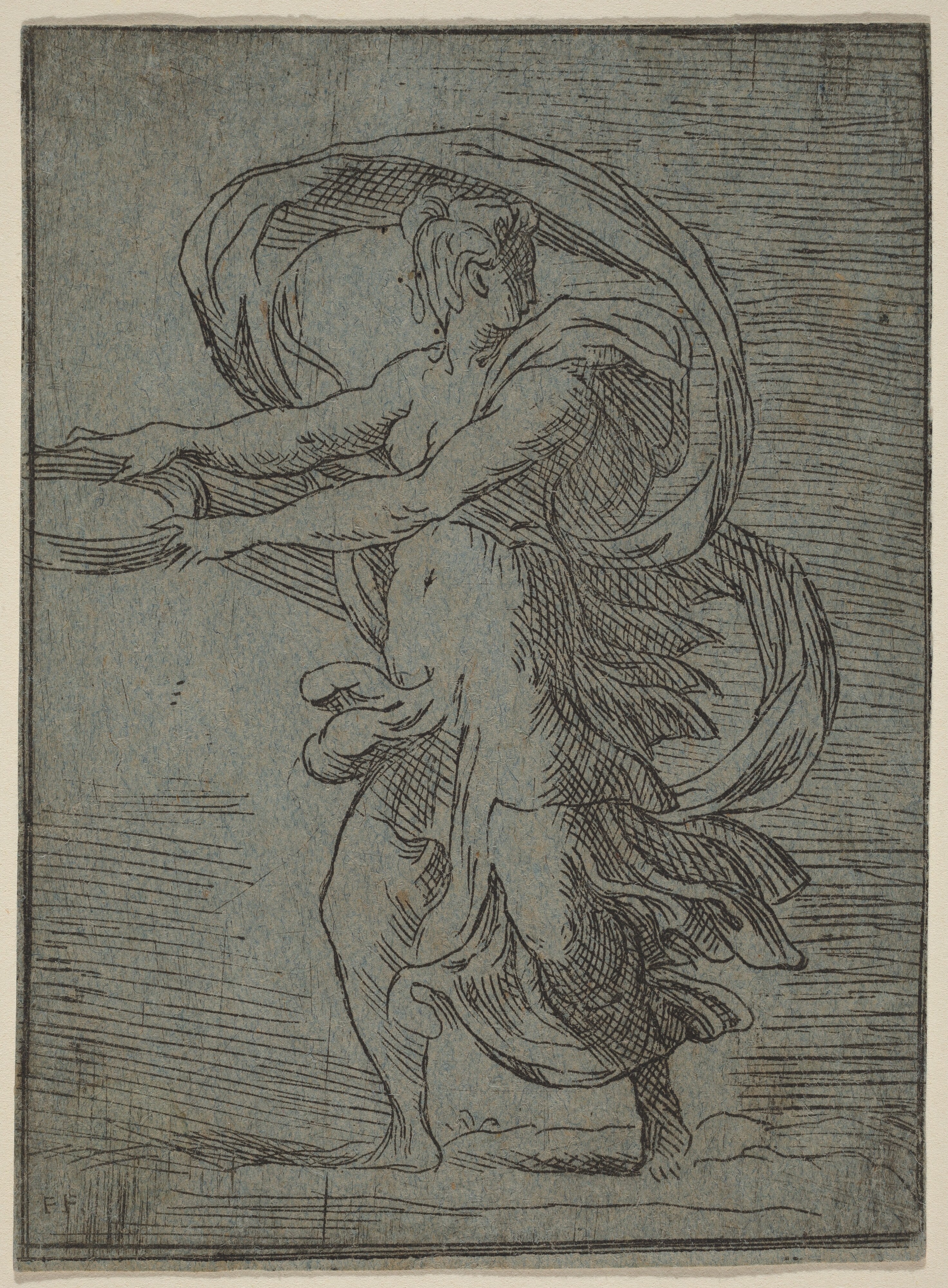 Woman Carrying a Tray