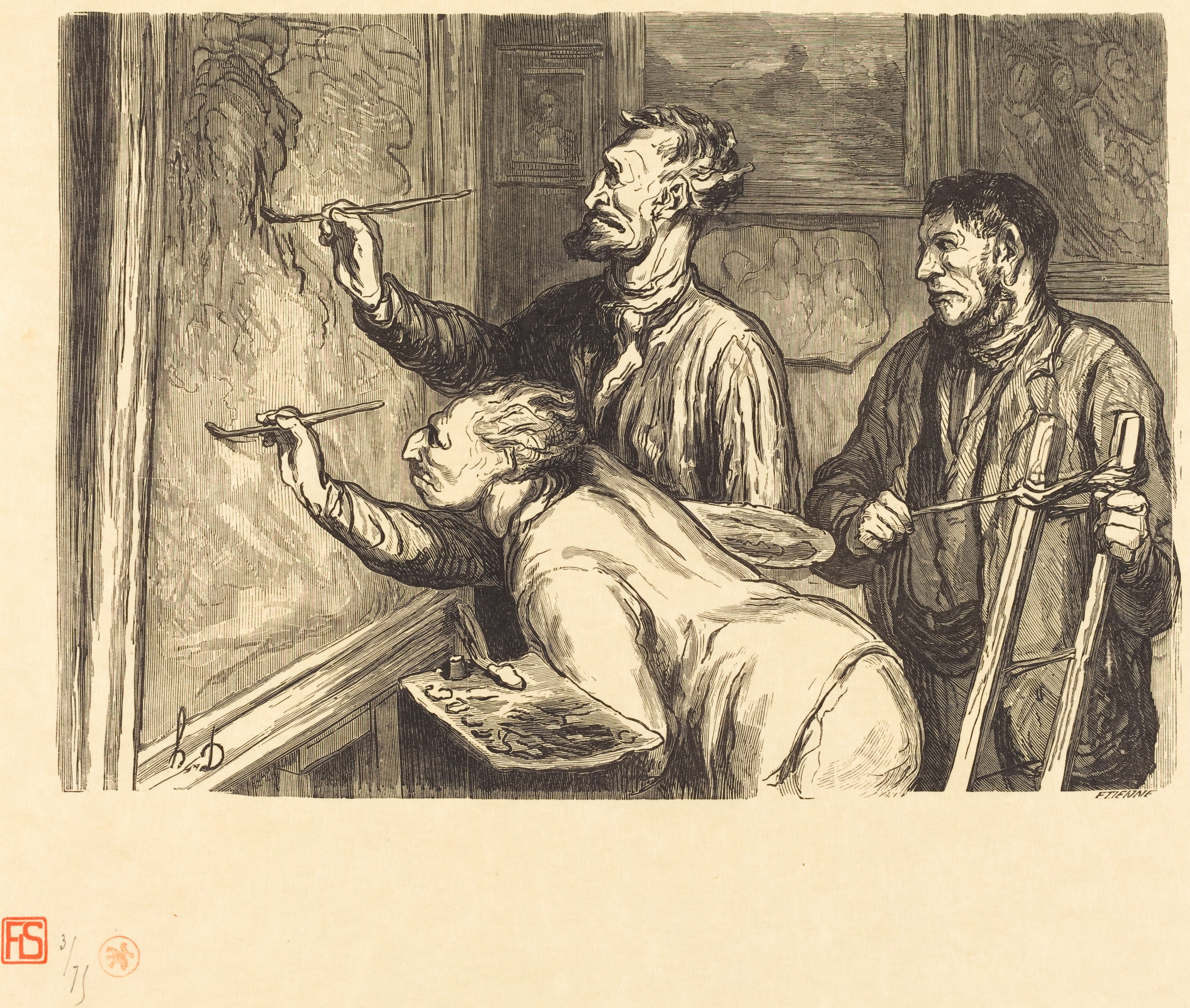 Exposition de peinture de 1868 - Le Dernier coup de pinceau