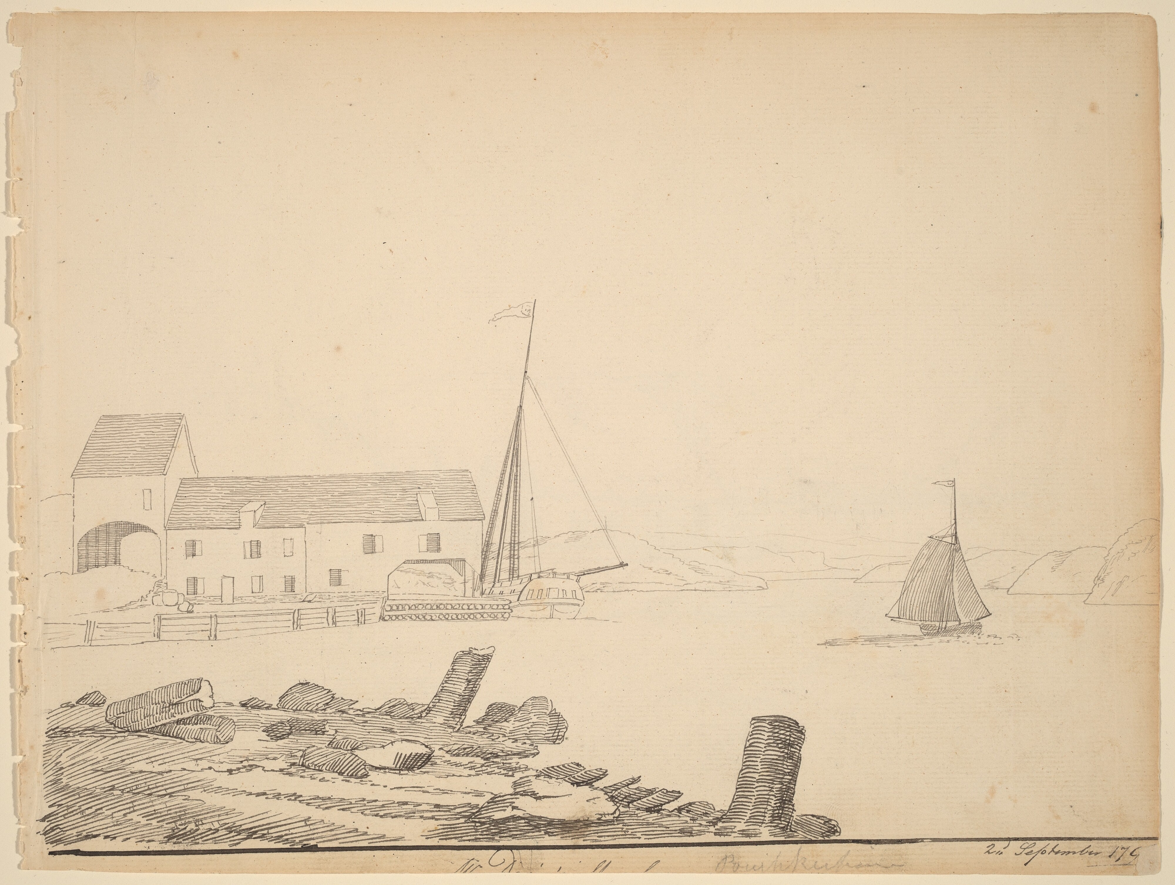 Hudson River Landing [recto]