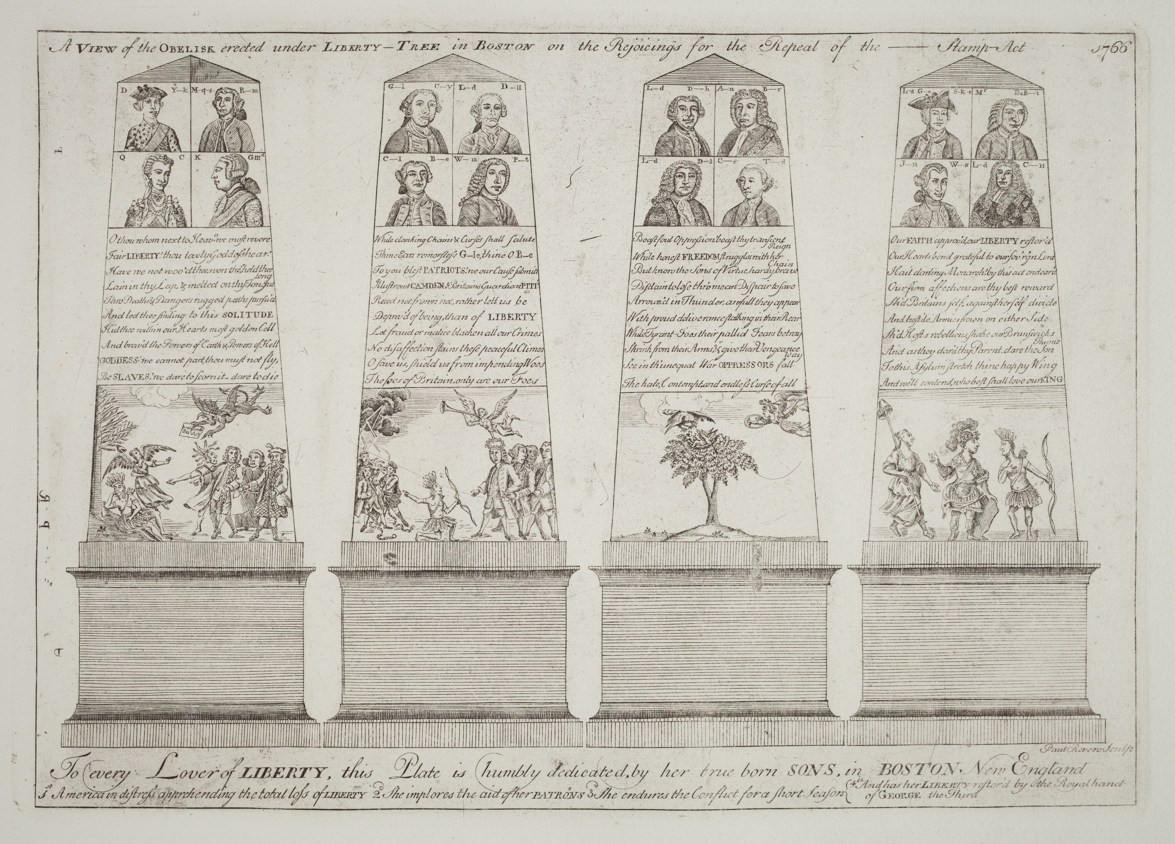The Obelisk under the Liberty Tree, Boston