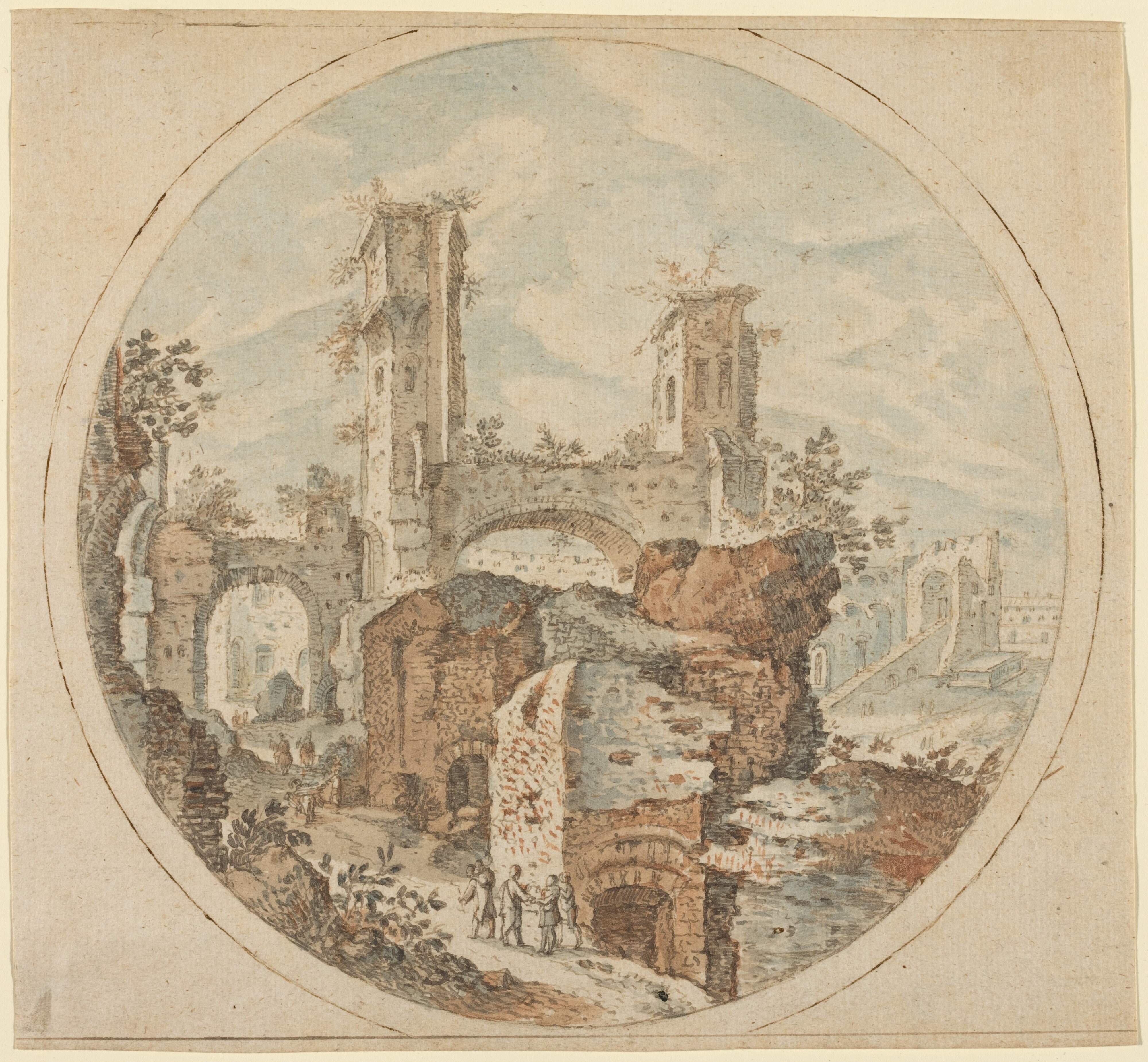 Travellers among Roman Ruins
