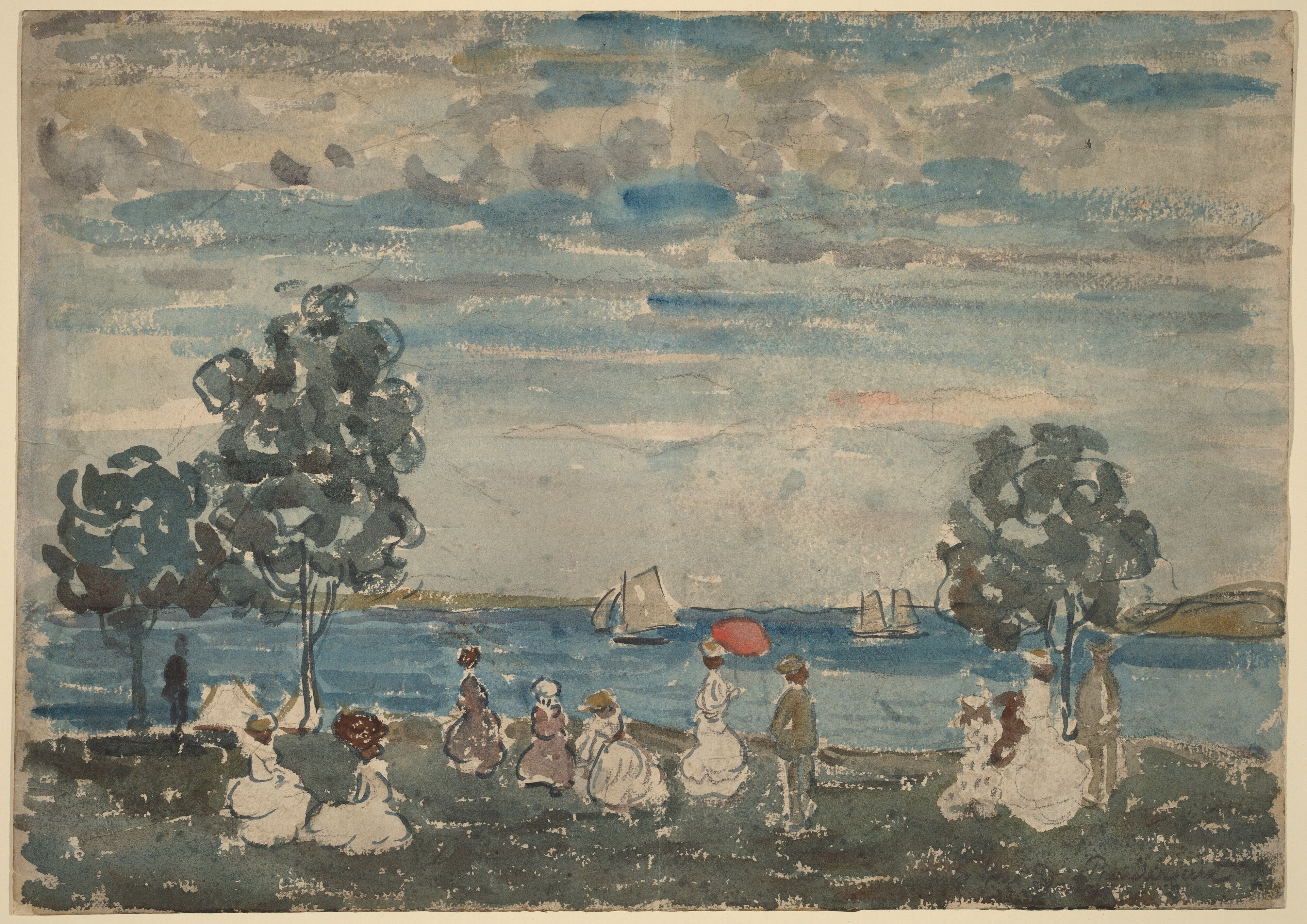 Figures on a Beach