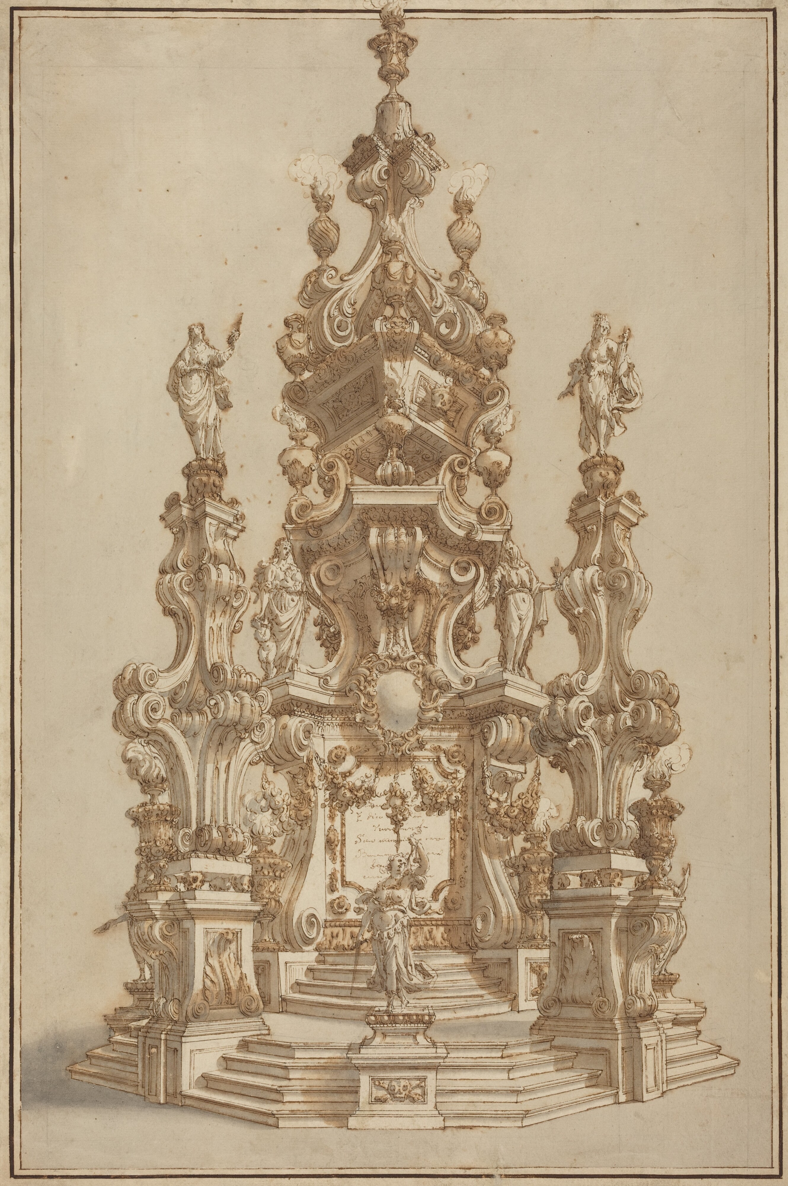 Magnificent Catafalque for a Deceased Noble