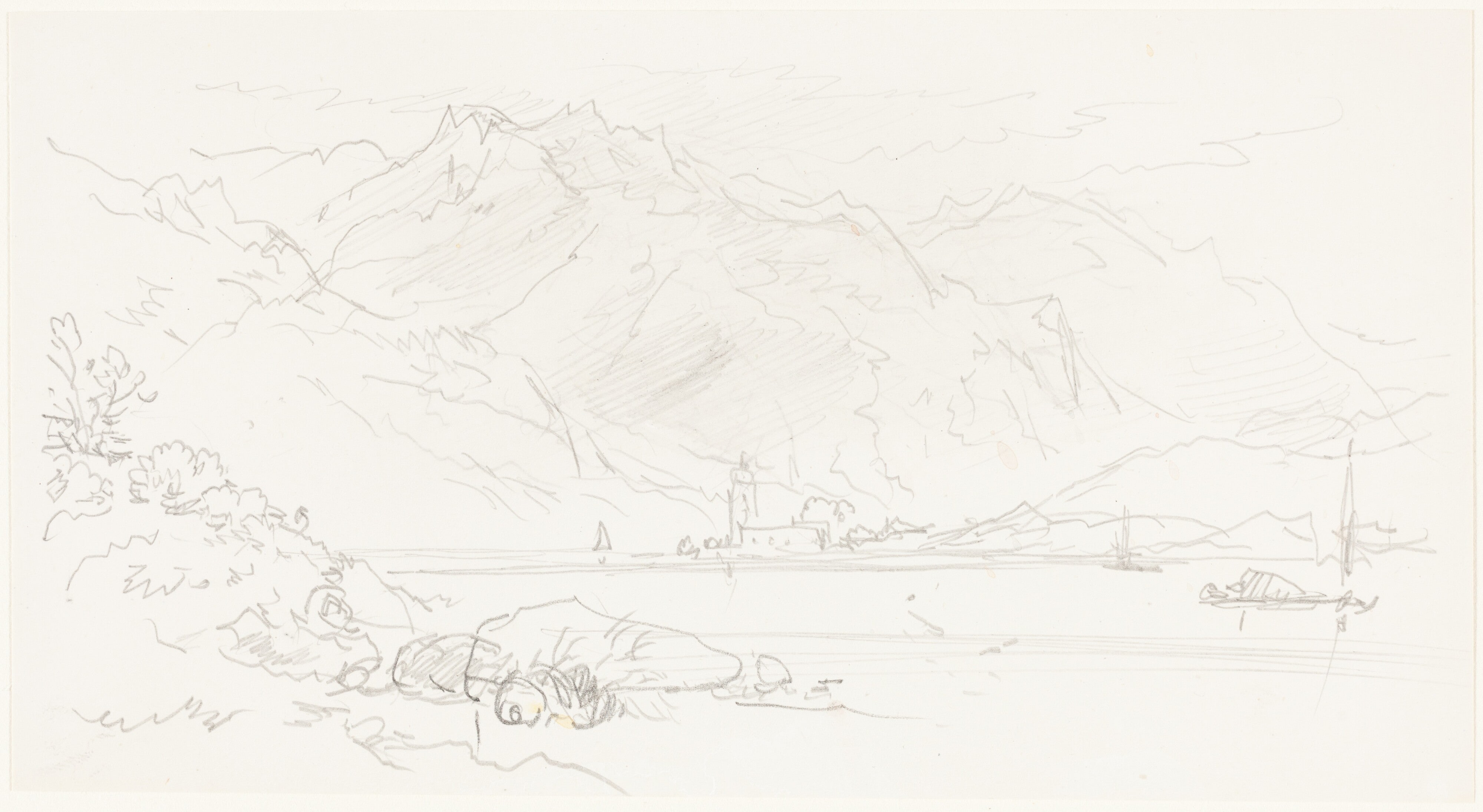 Lake in a Mountainous Landscape