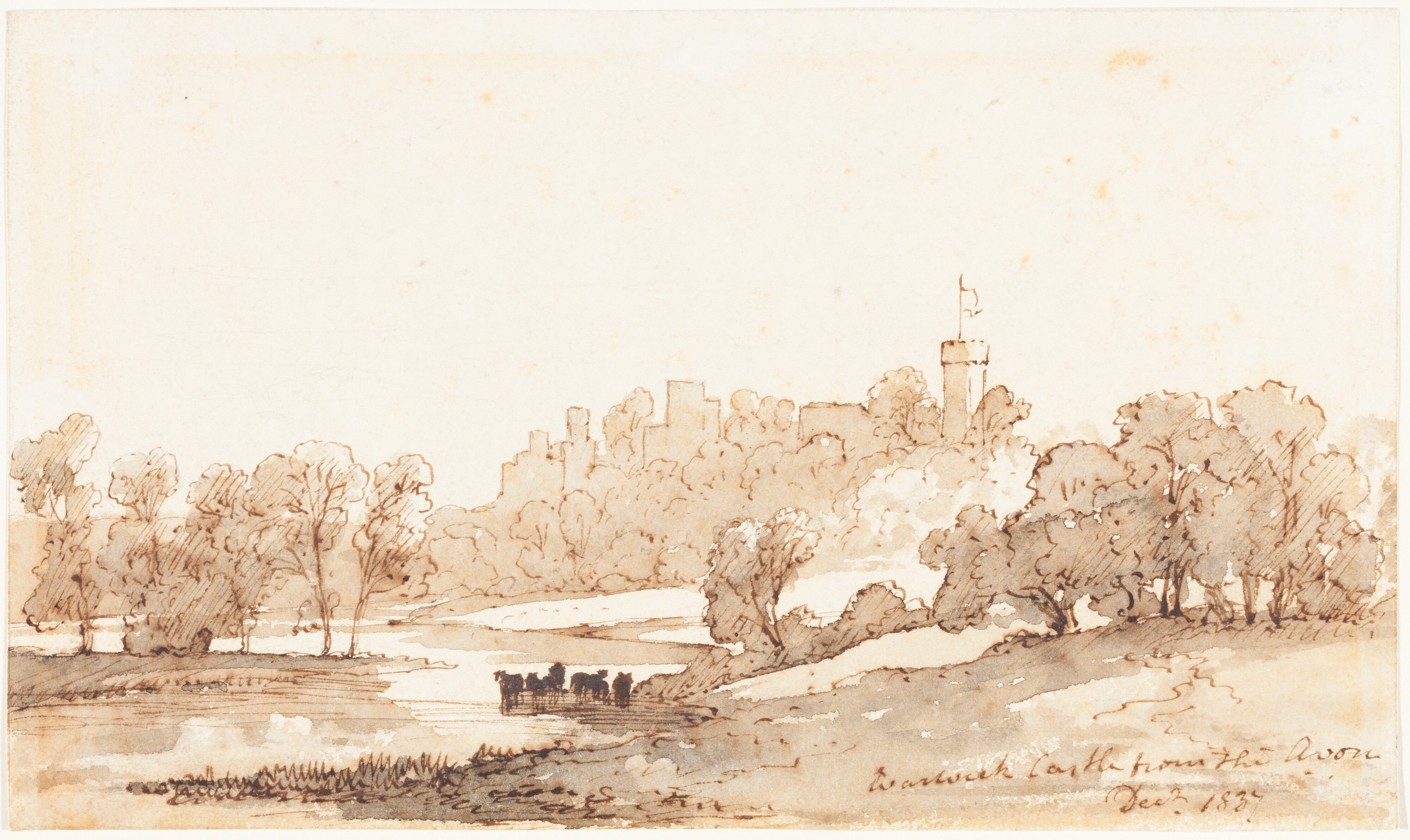 Warwick Castle from the Avon