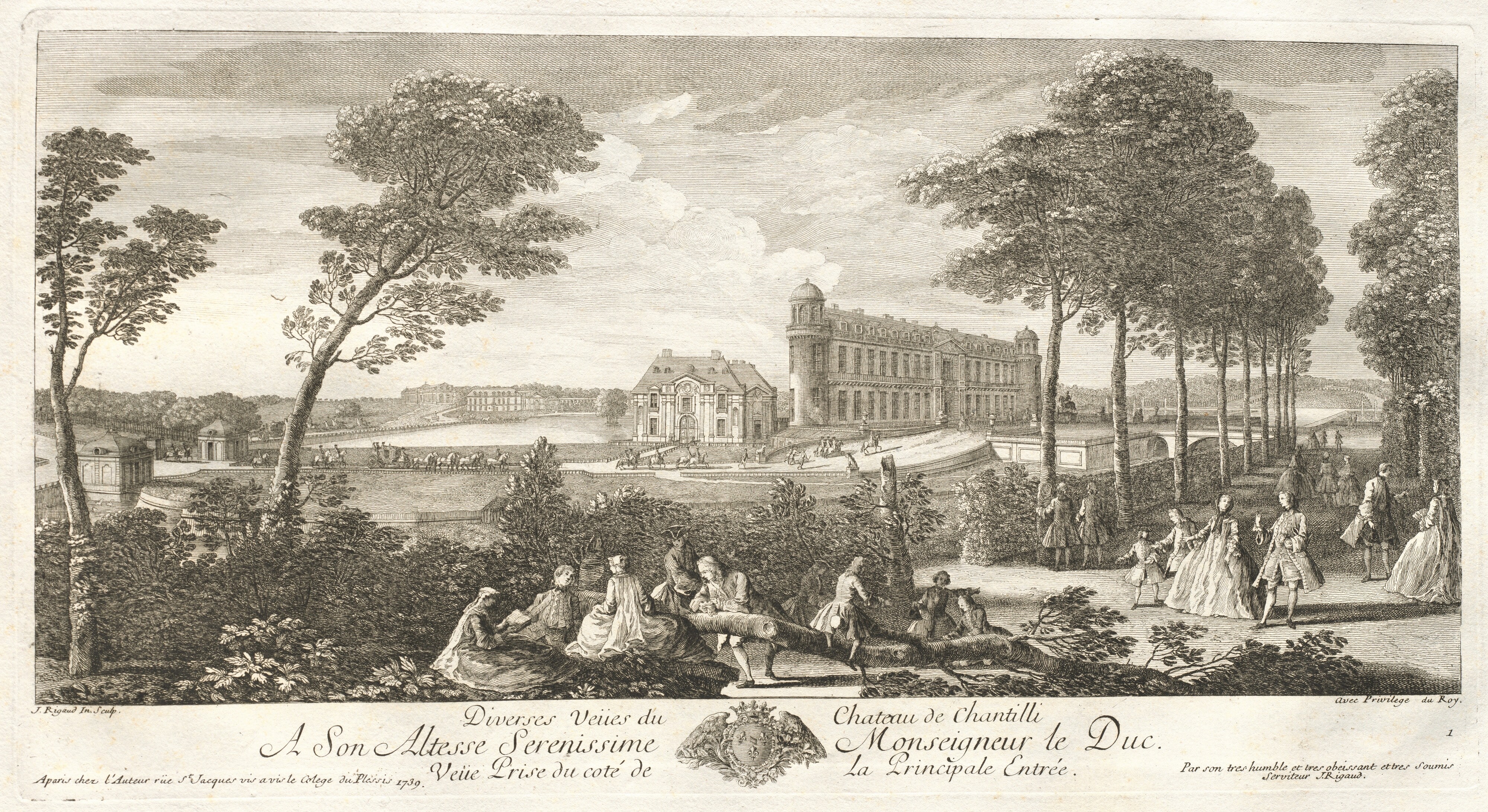 Recueil Choisi Des Plus Belles Vues des Palais, Châteaux Et Maisons Royales de Paris et des Environs, Dessinées d'après Nature et Gravées par J. Rigaud...